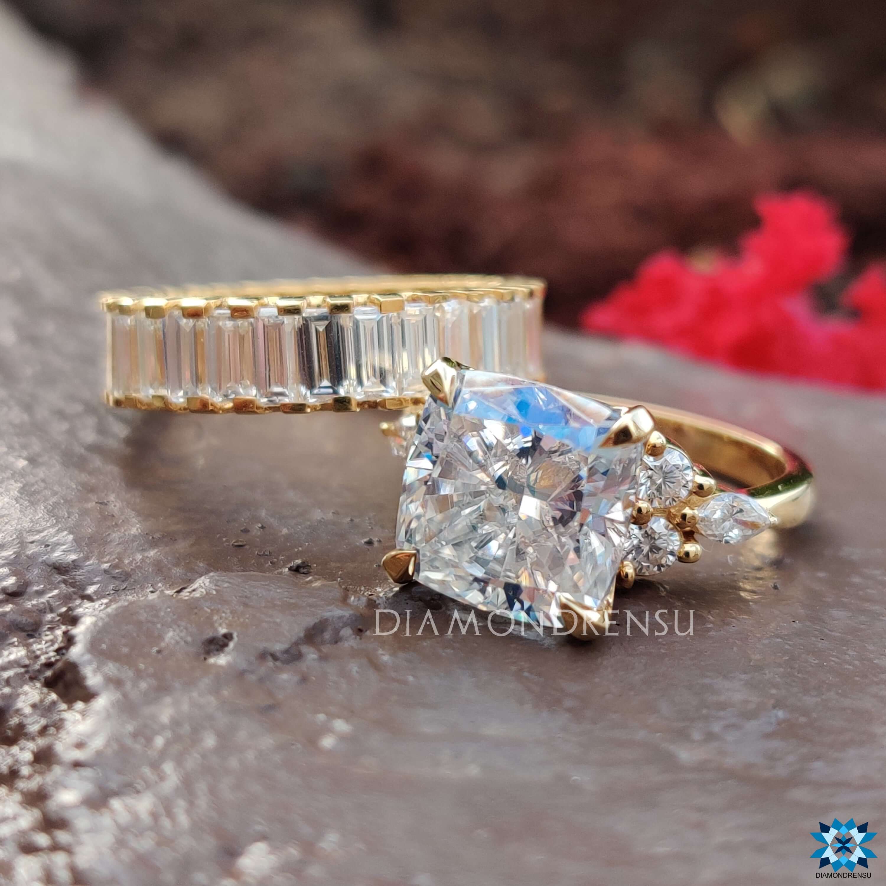 moissanite bridal sets - diamondrensu