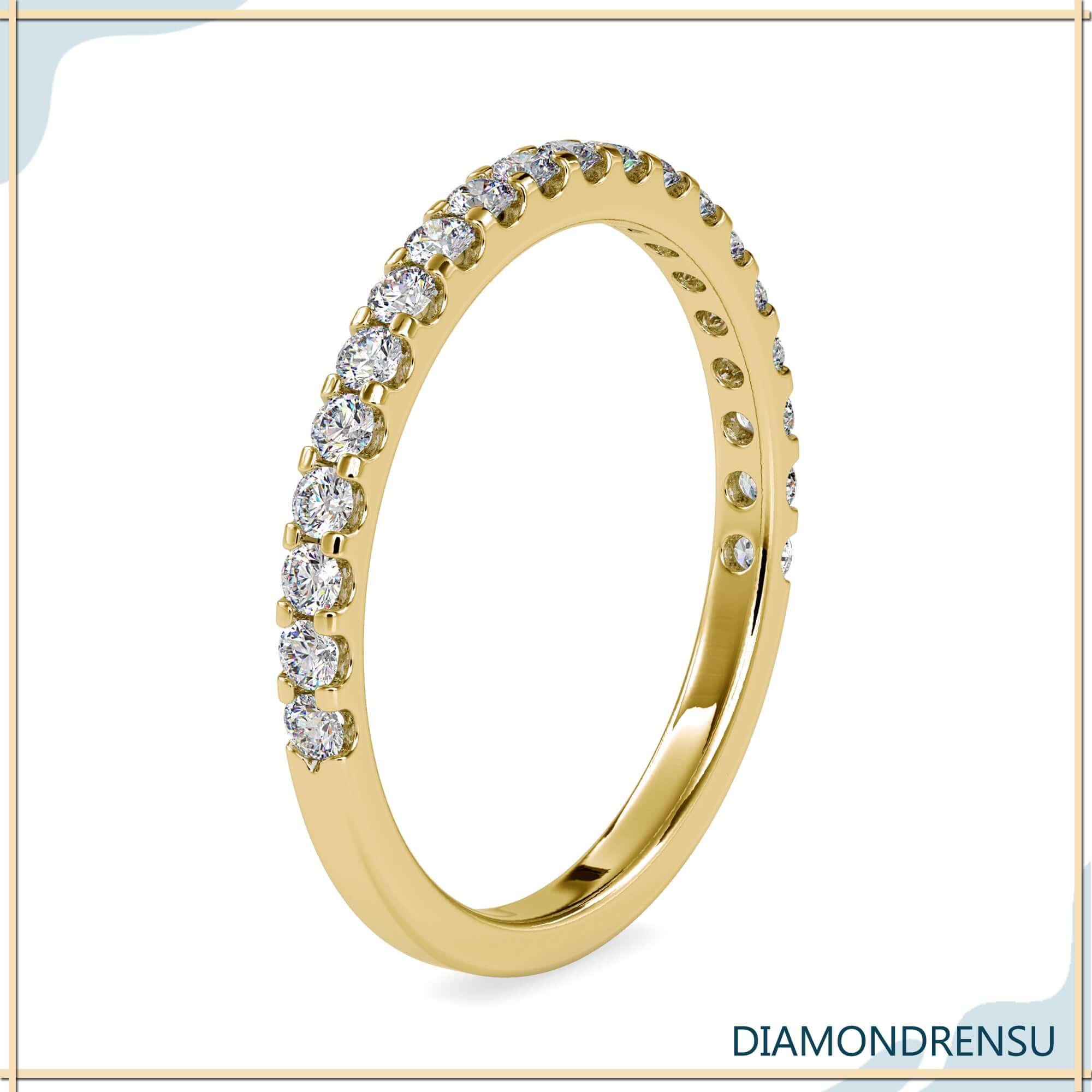 yellow gold wedding band - diamondrensu