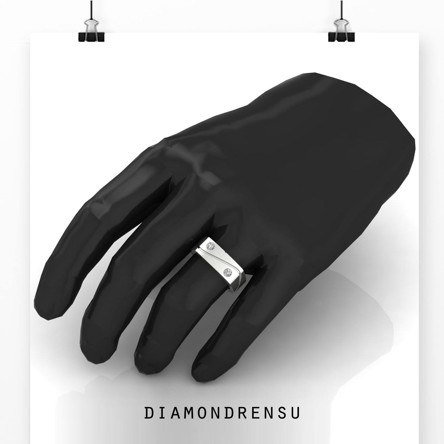 men's wedding band - diamondrensu