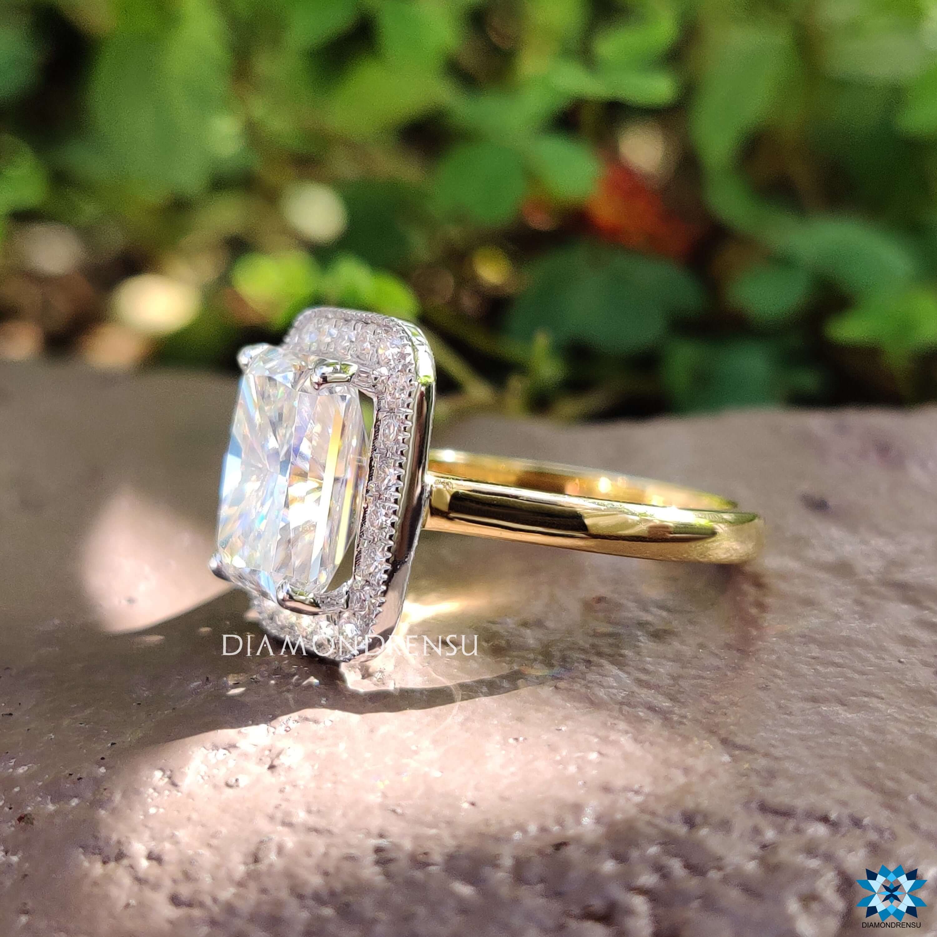 moissanite halo engagement rings - diamondrensu