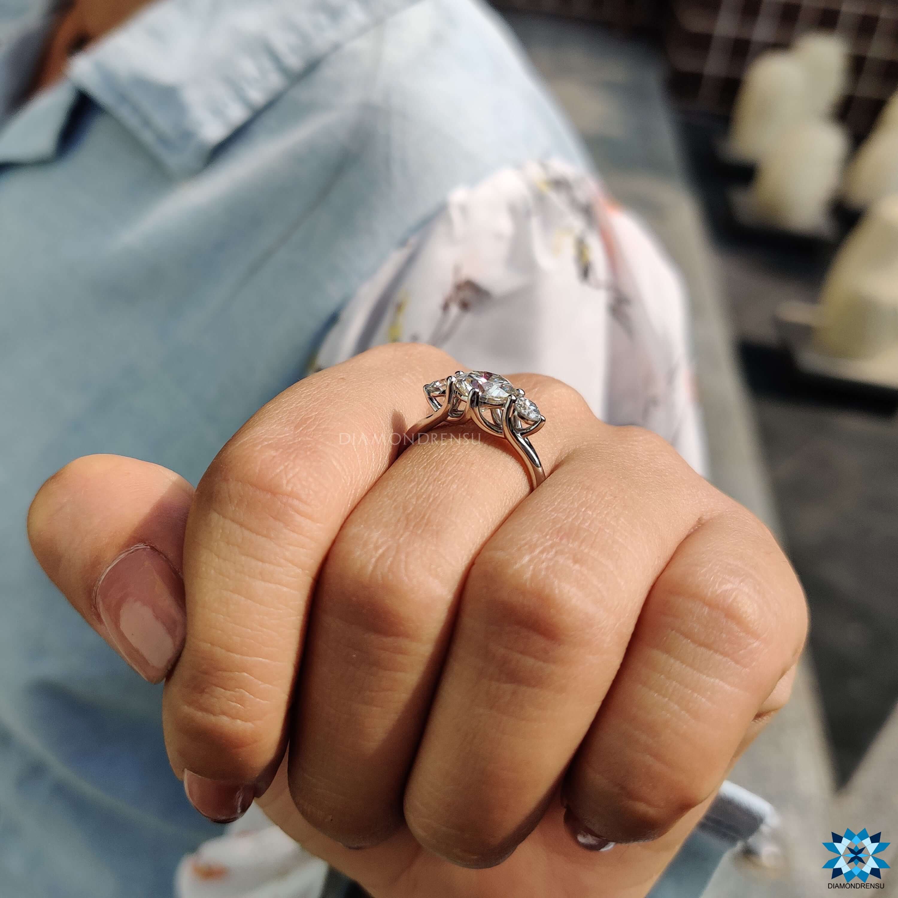 unique moissanite engagement rings