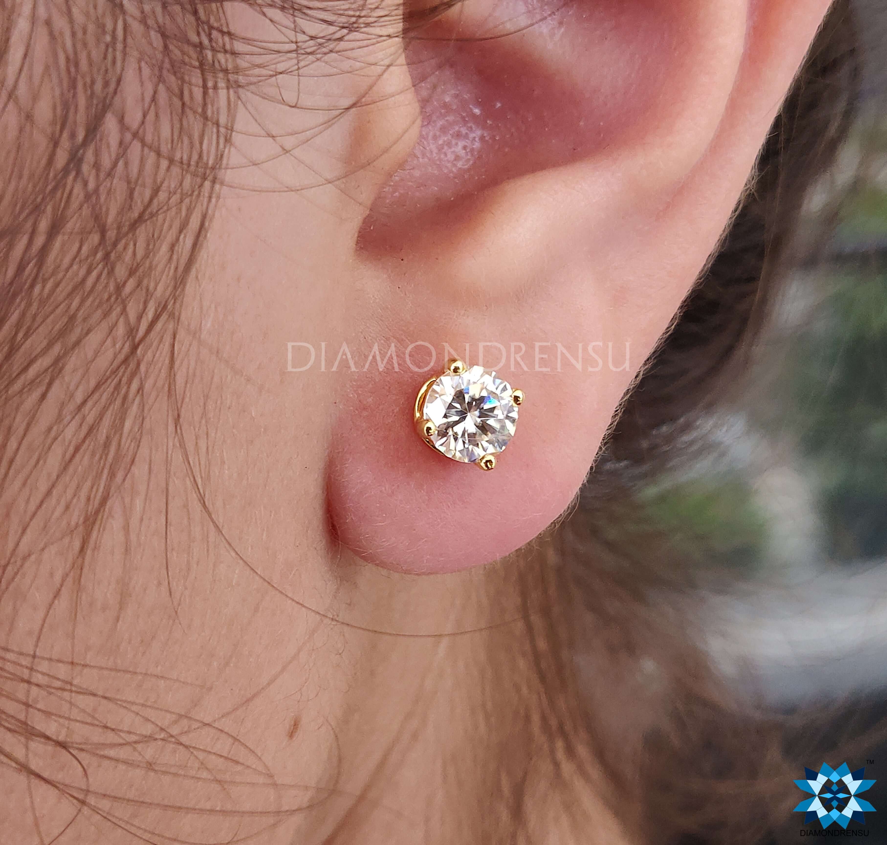 moissanite earrings