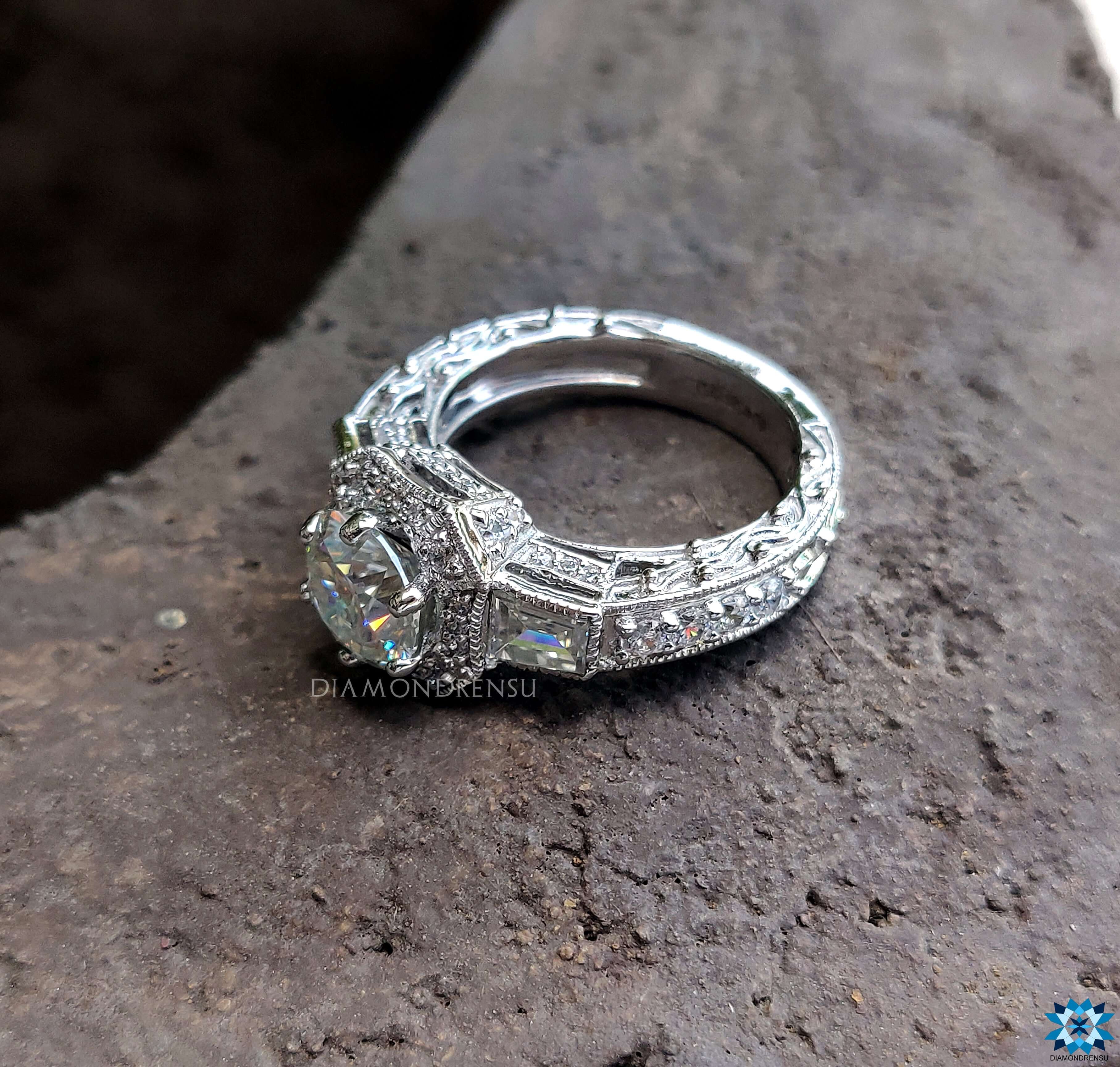 affordable moissanite engagement rings - diamondrensu