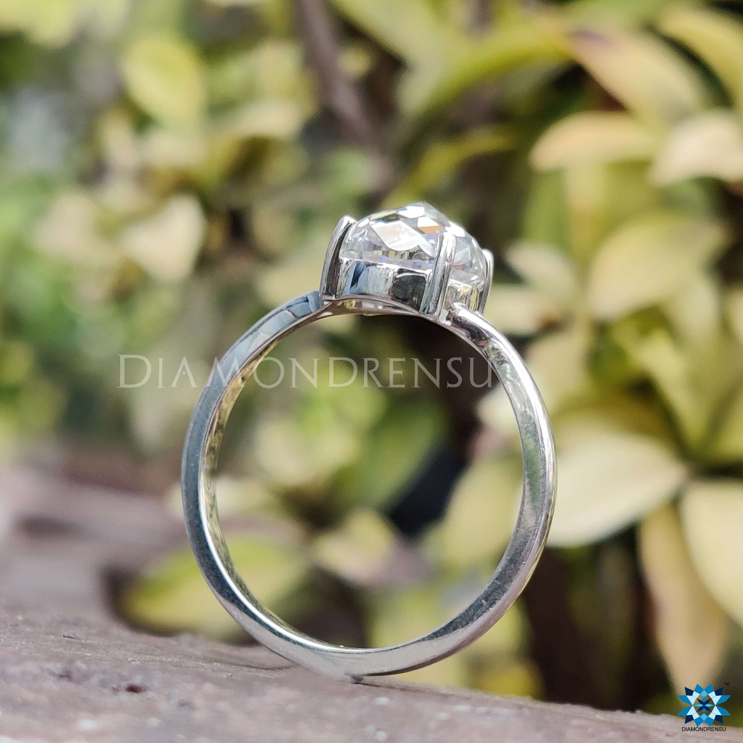 affordable moissanite engagement ring