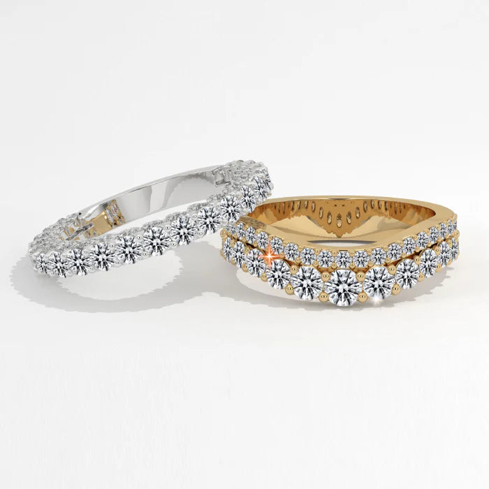 Moissanite Wedding Bands - Best Sellers