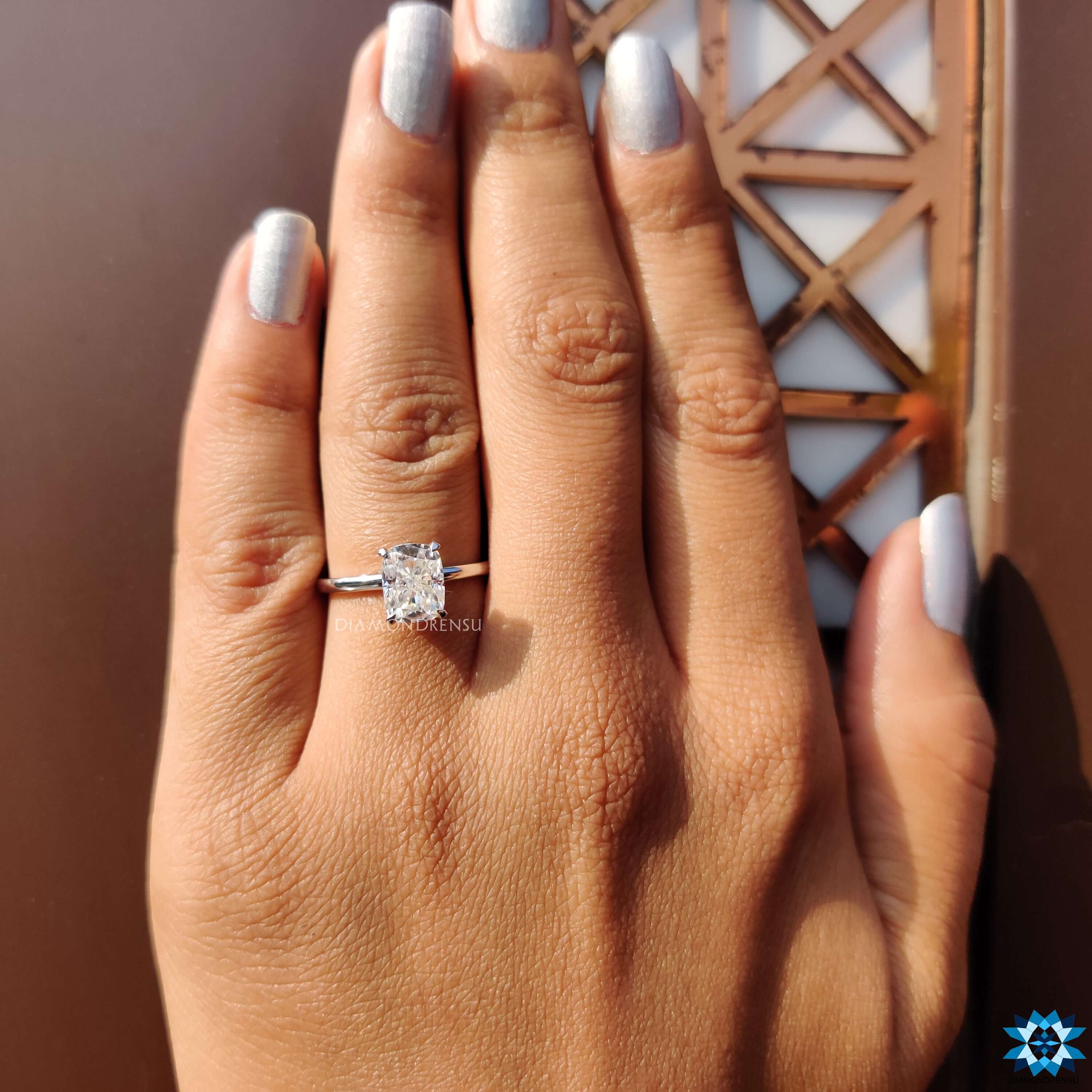 moissanite engagement rings - diamondrensu