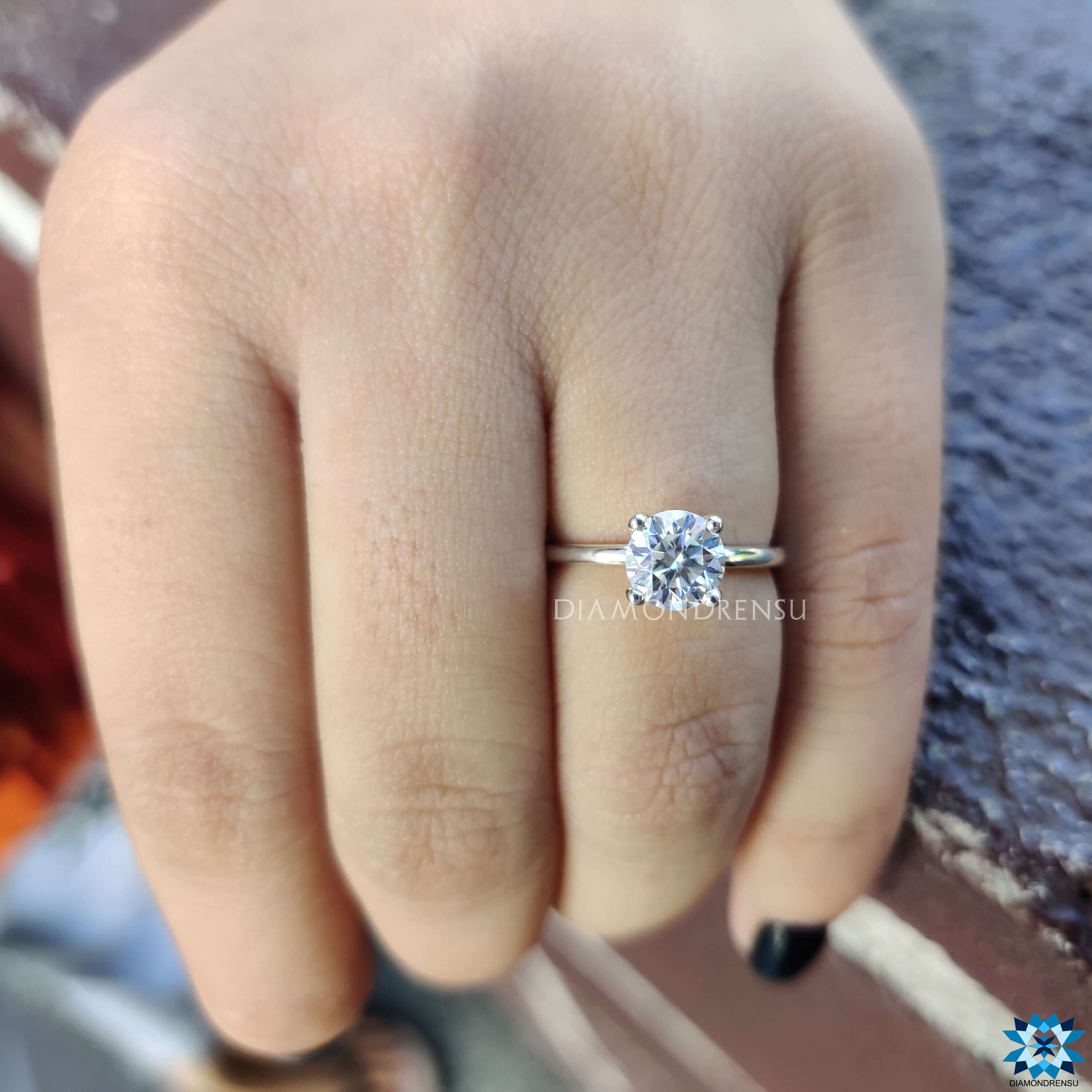 moissanite engagement rings - diamondrensu