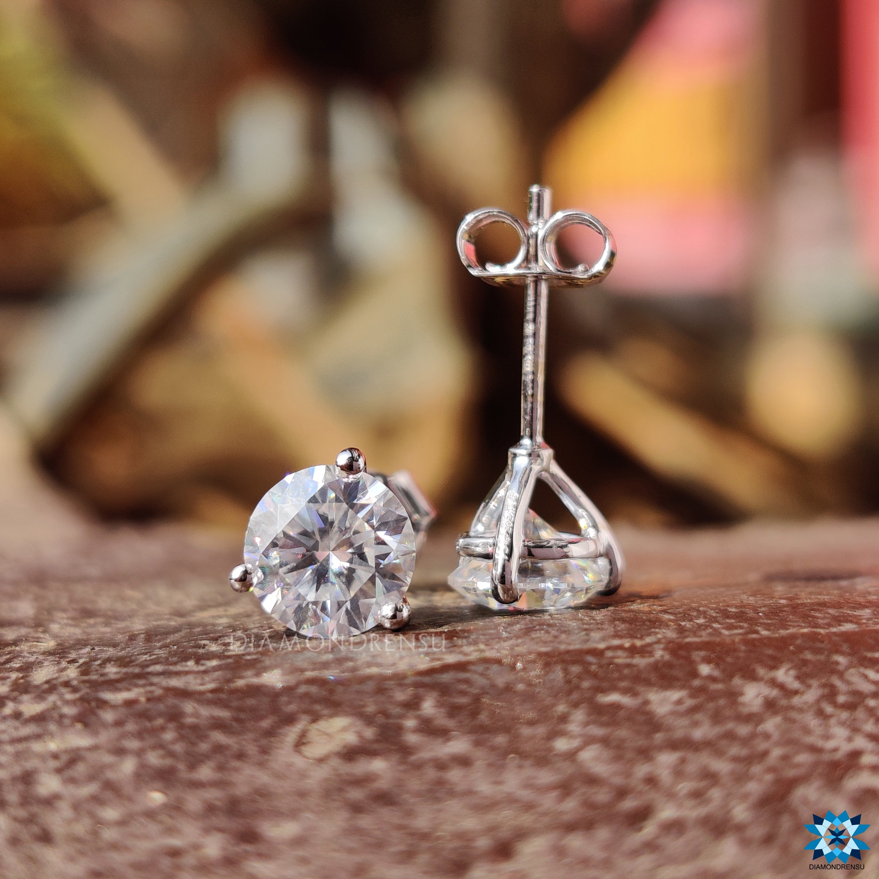 moissanite earring - diamondrensu