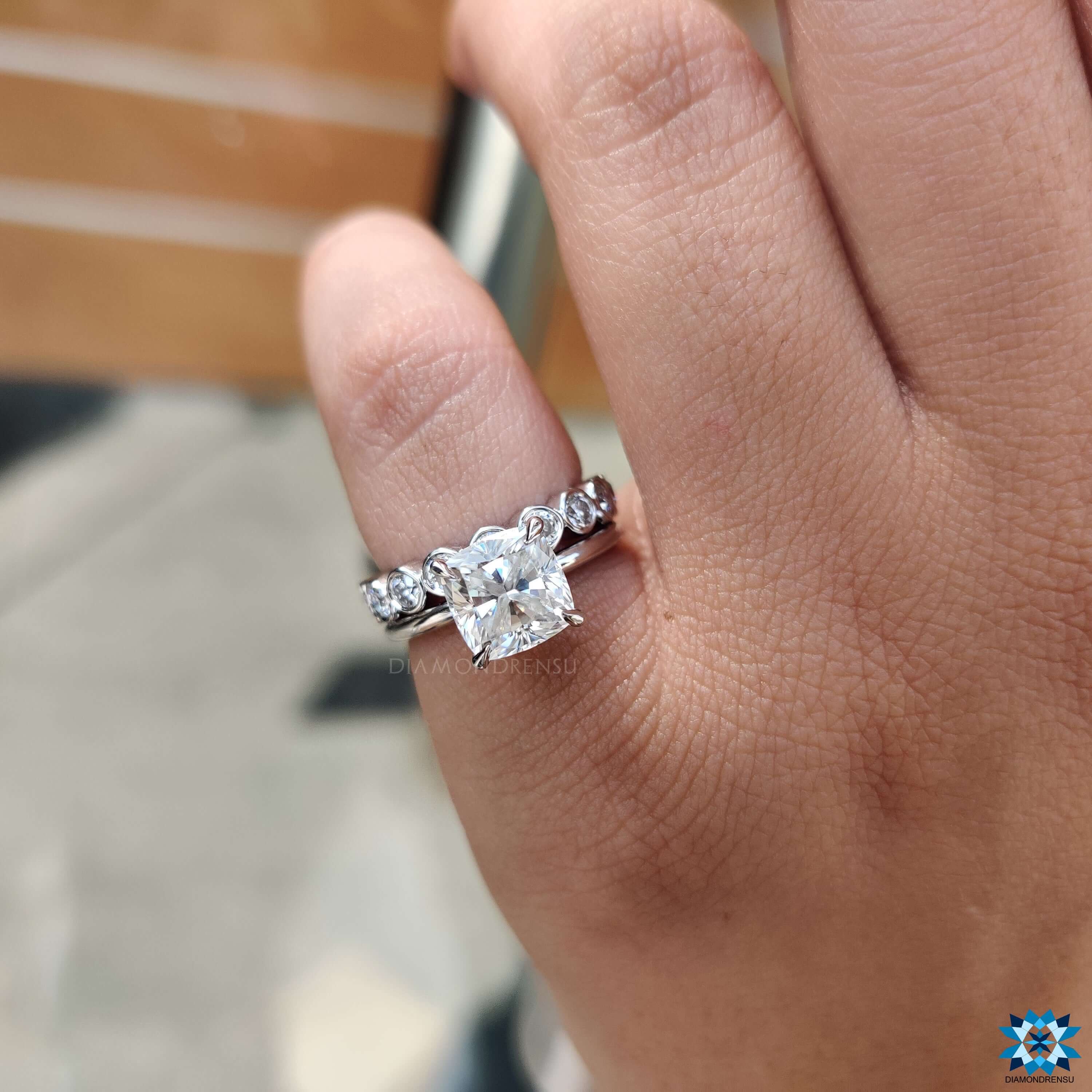 moissanite wedding sets - diamondrensu