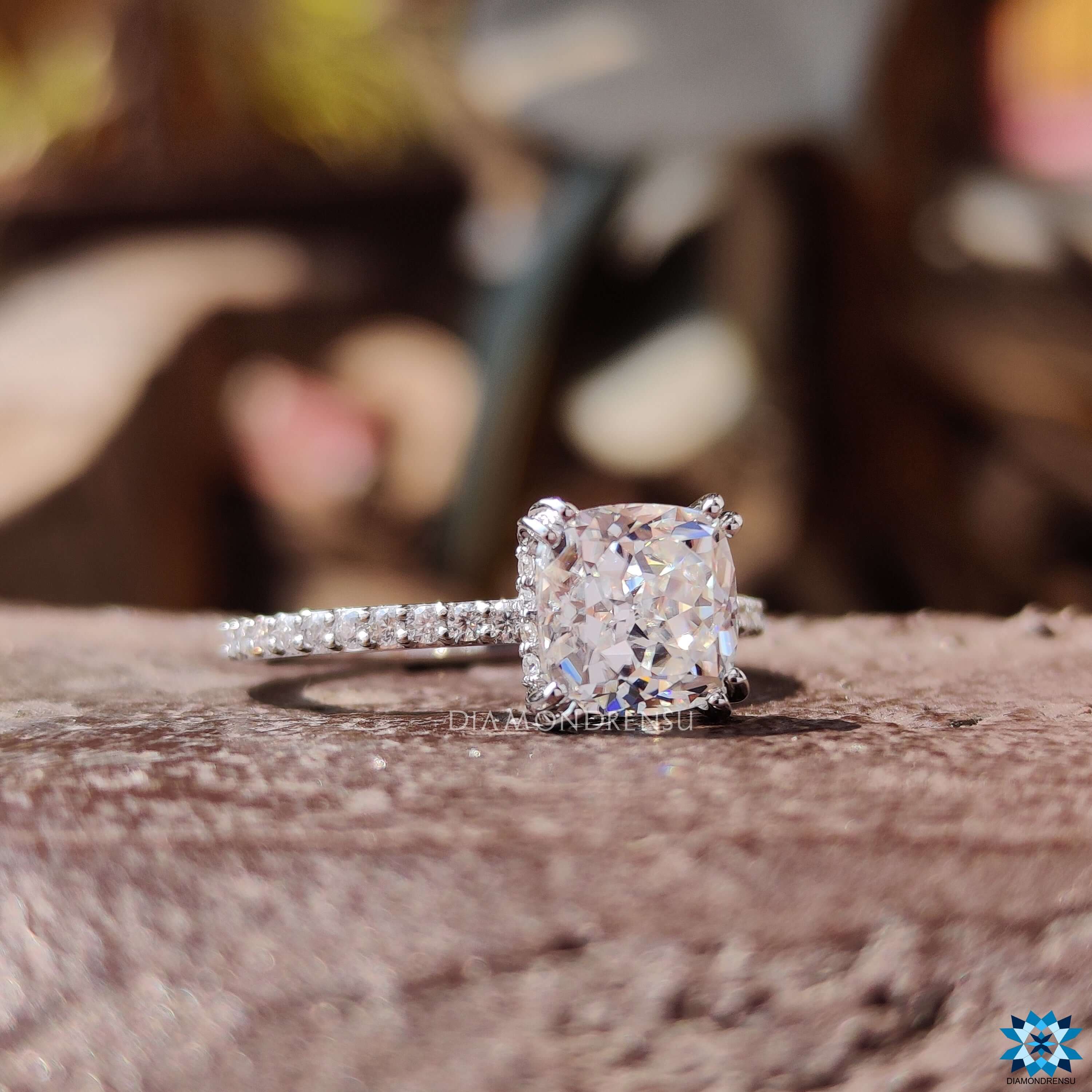 customized moissanite ring - diamondrensu