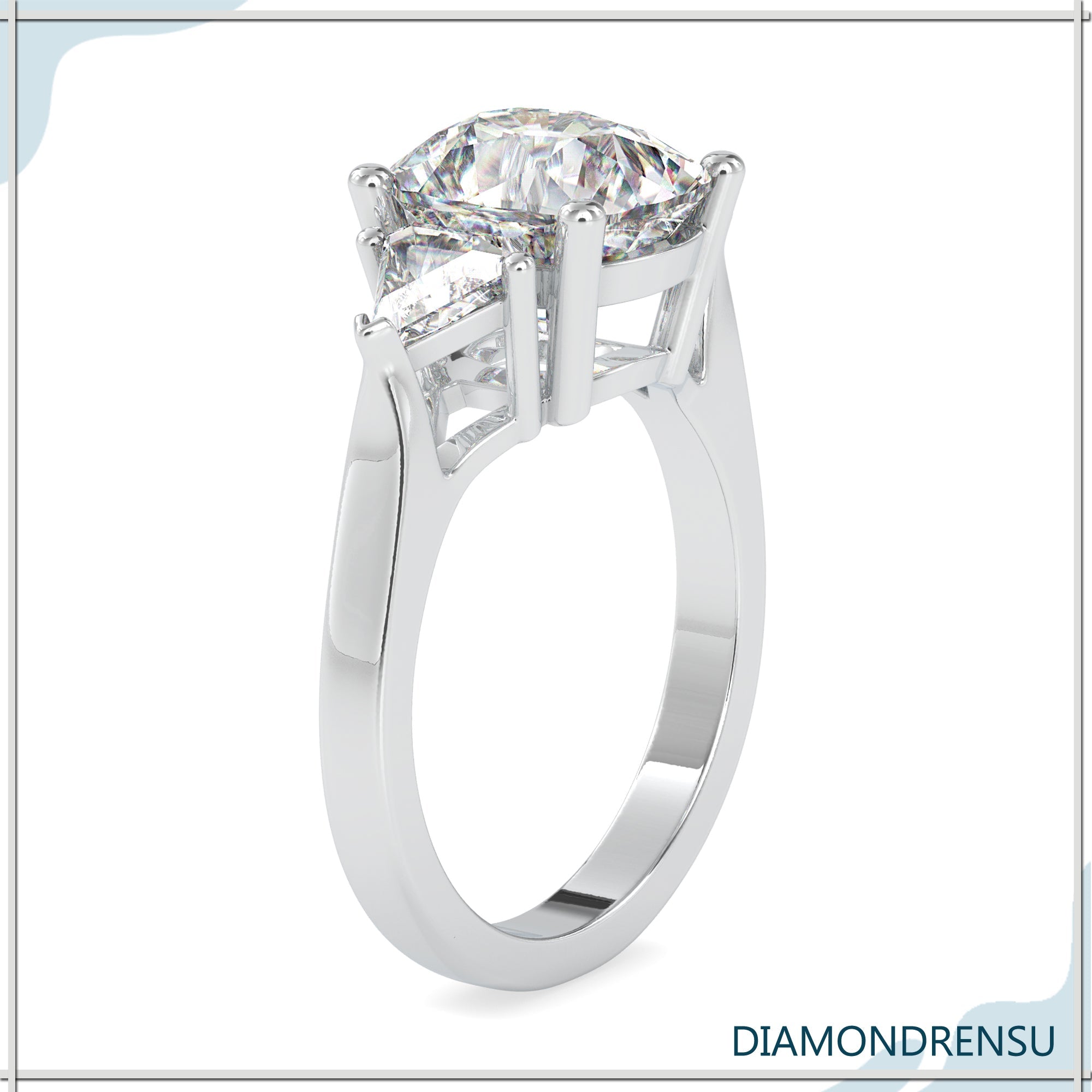 three stone engagement rings - diamondrensu