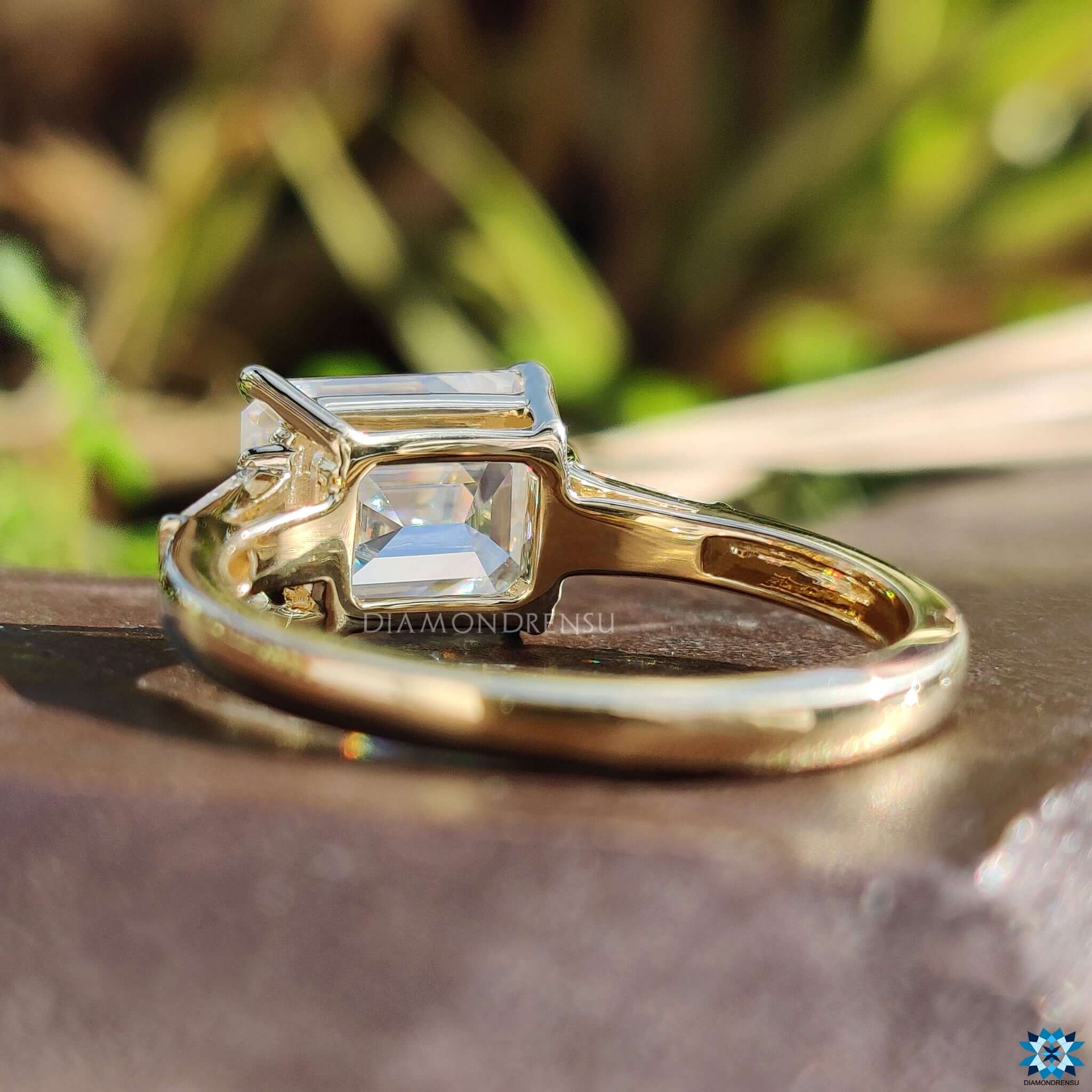 affordable moissanite engagement ring