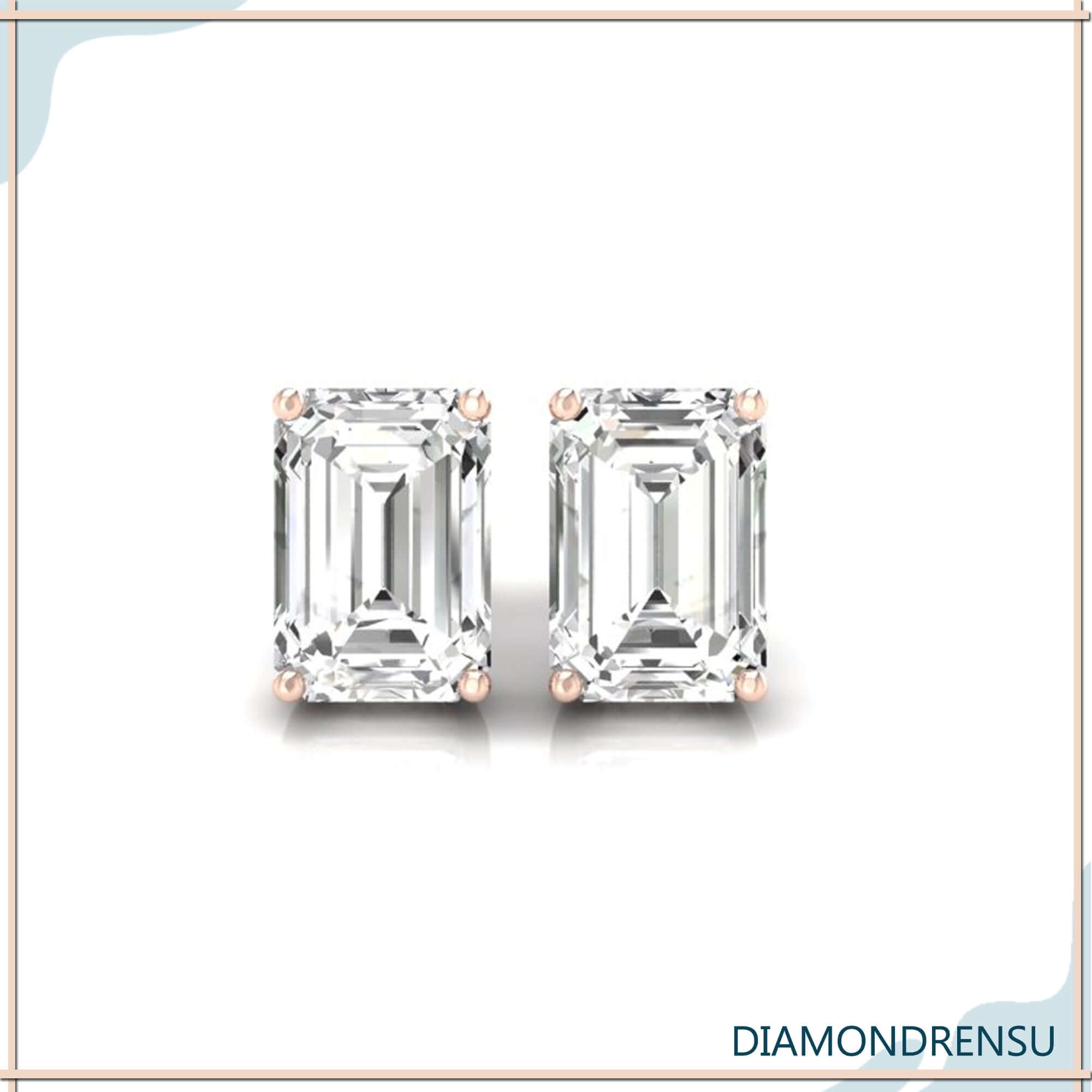 moissanite stud earrings - diamondrensu