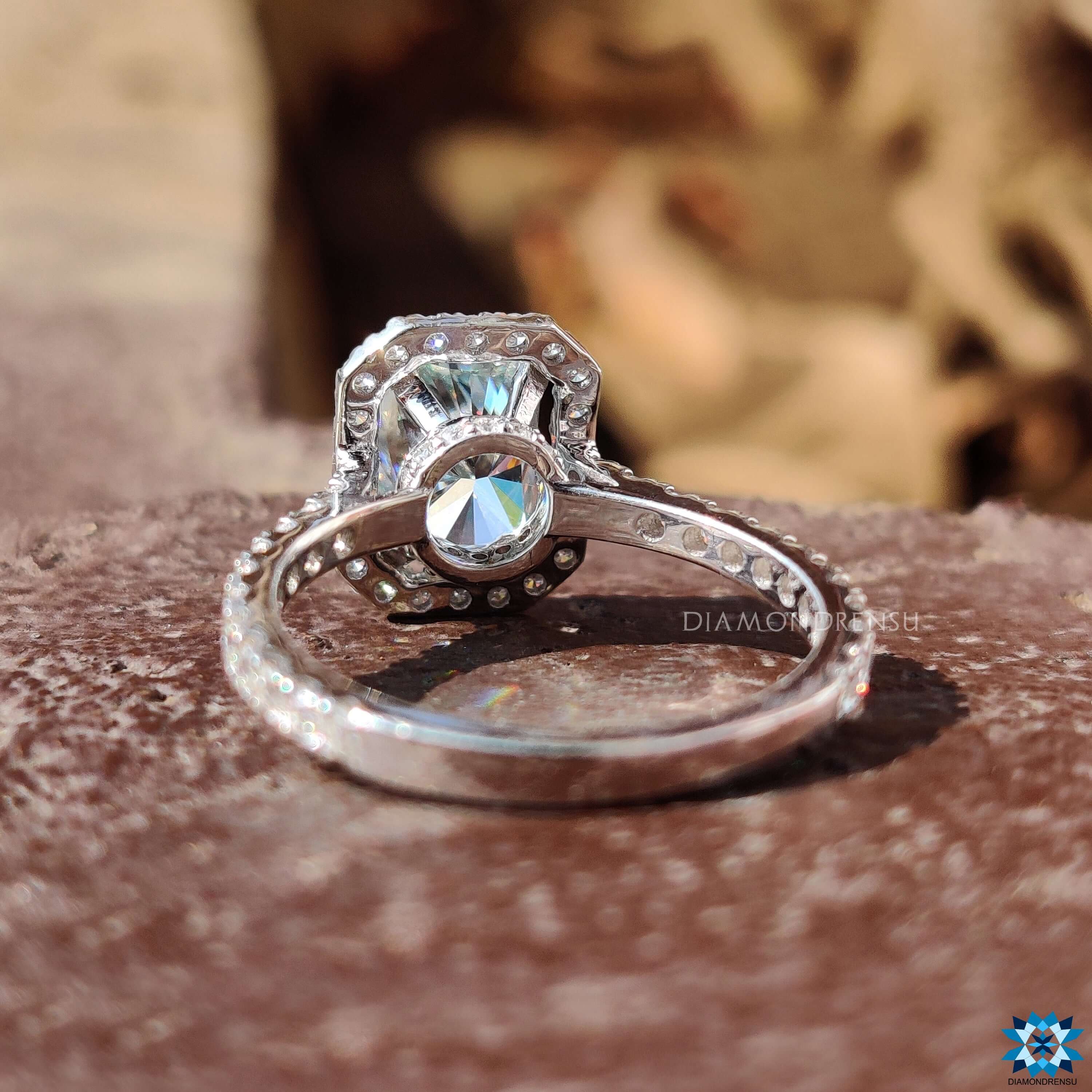 moissanite halo engagement rings - diamondrensu