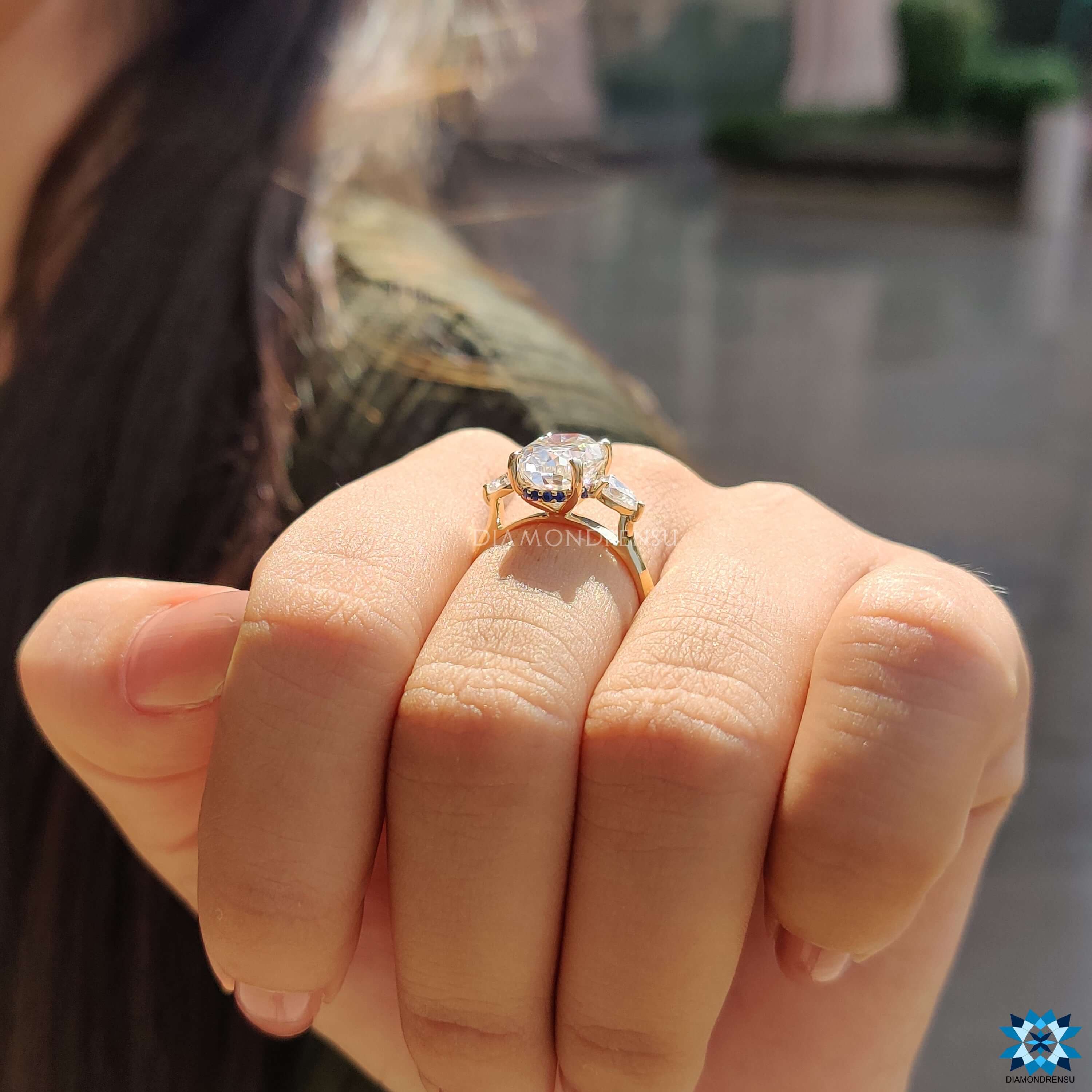 affordable moissanite engagement rings - diamondrensu