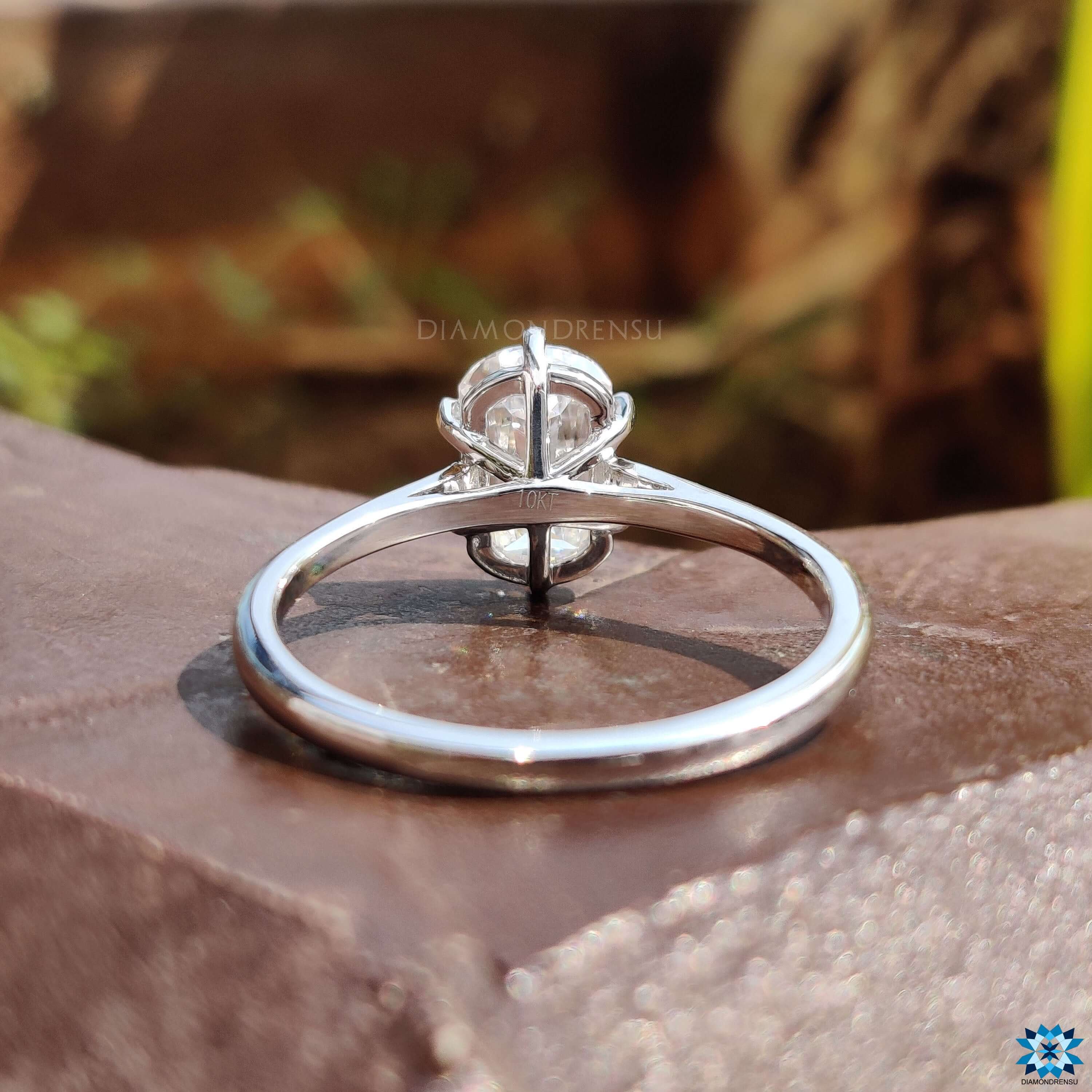 affordable moissanite engagement ring - diamondrensu