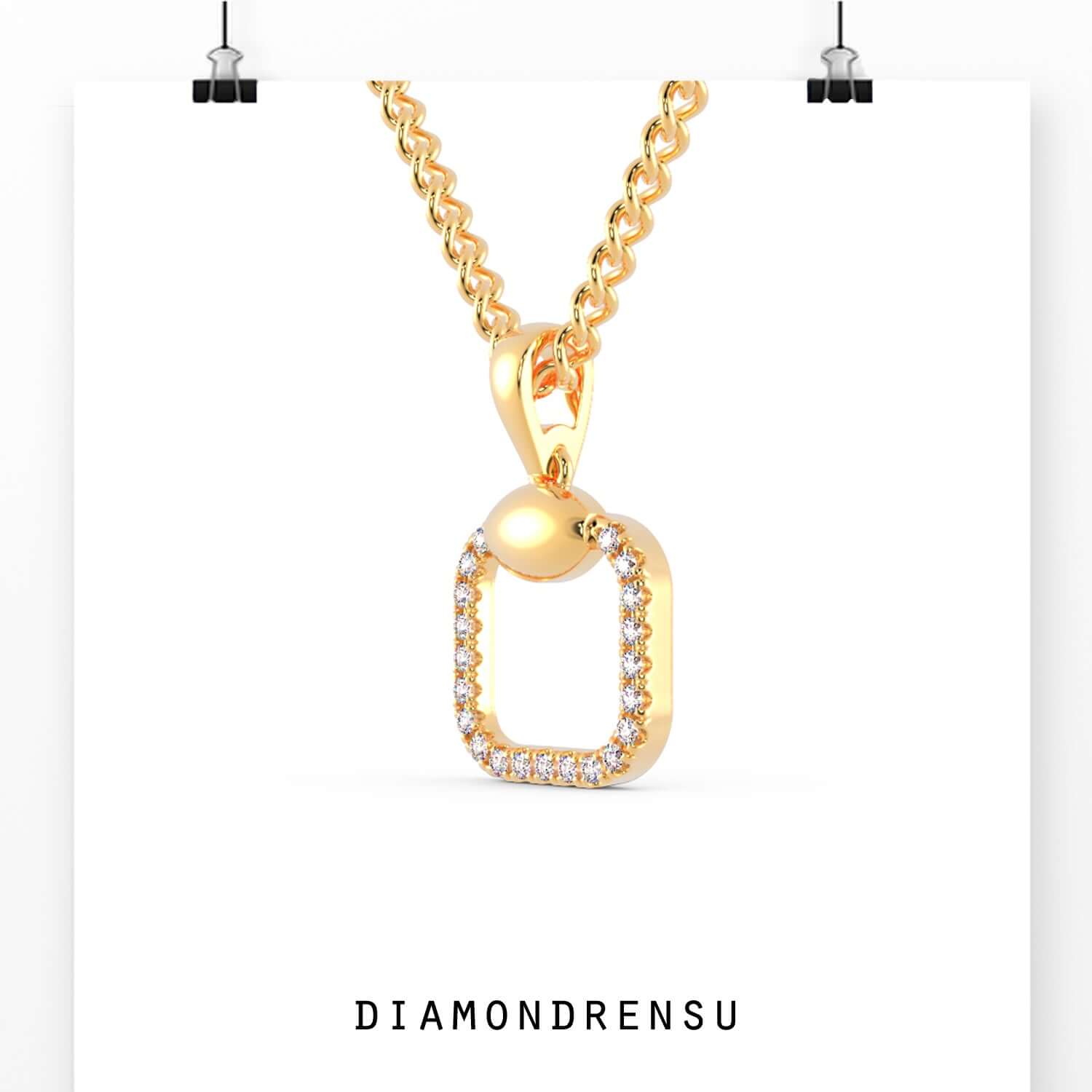 round cut pendant - diamondrensu