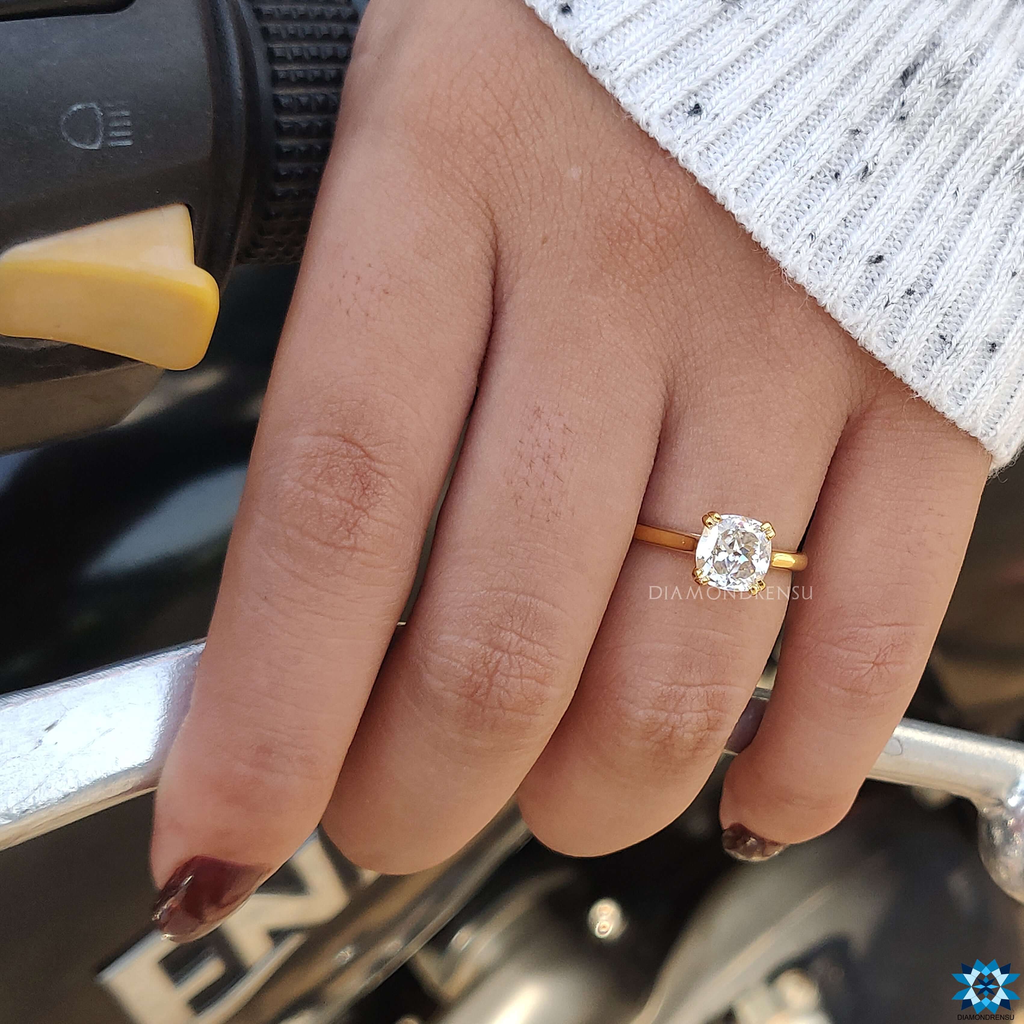 Showcase of a Cushion Cut Ring that exemplifies elegance and style in fine jewelry.
