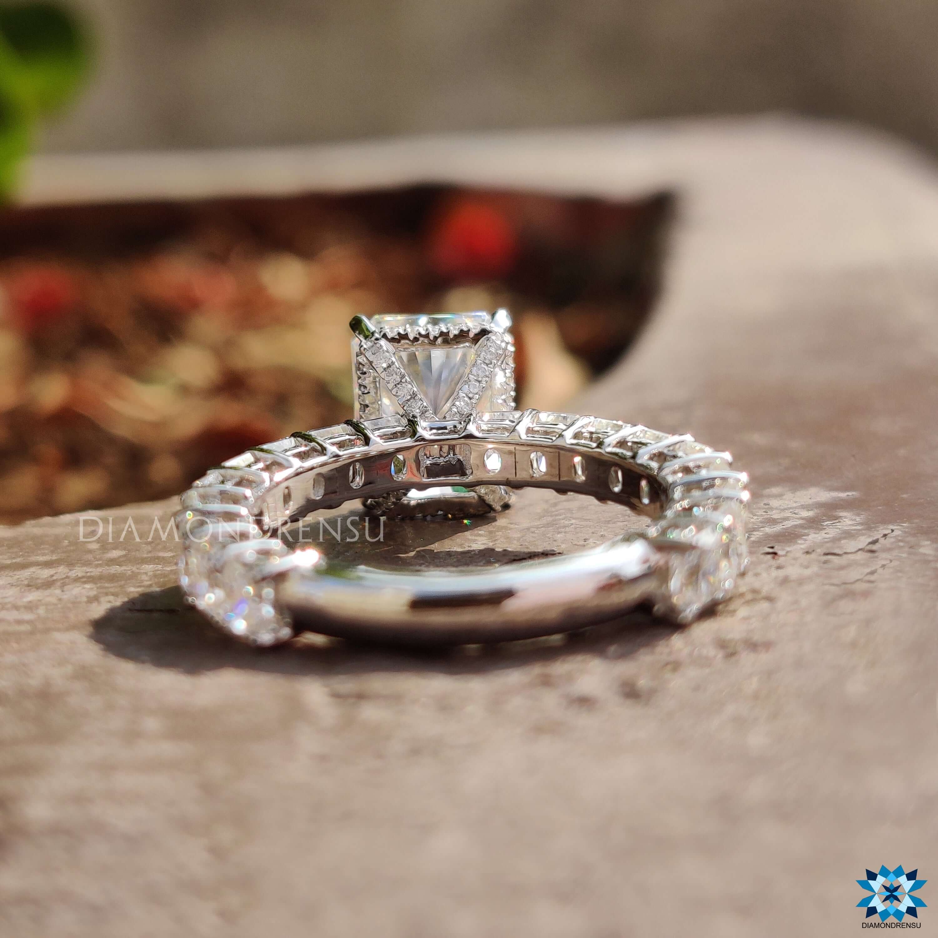 affordable moissanite engagement ring - diamondrensu