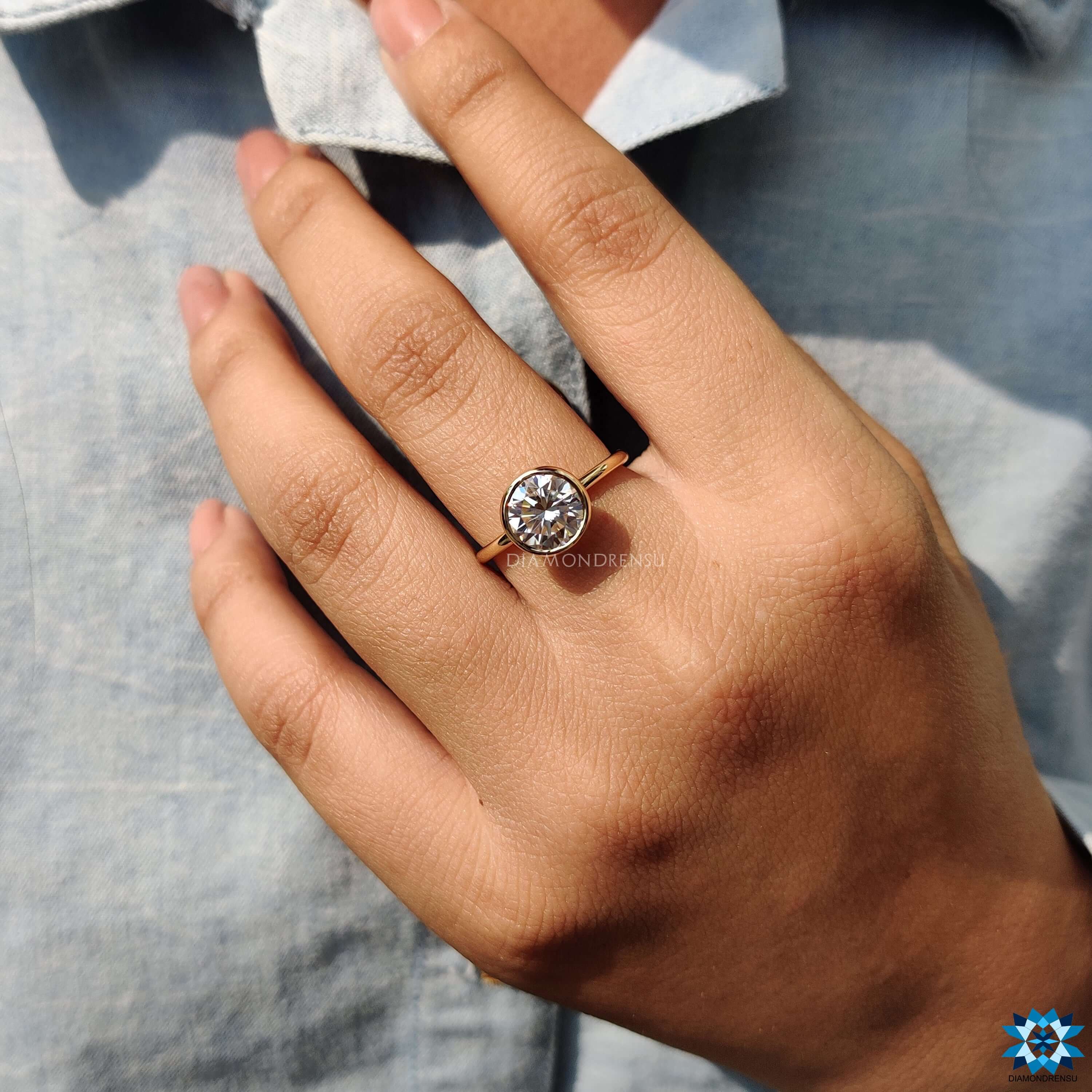 affordable moissanite engagement rings - diamondrensu