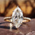 moissanite solitaire ring - diamondrensu