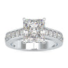 2ct radiant cut diamond ring with a stunning prong setting
