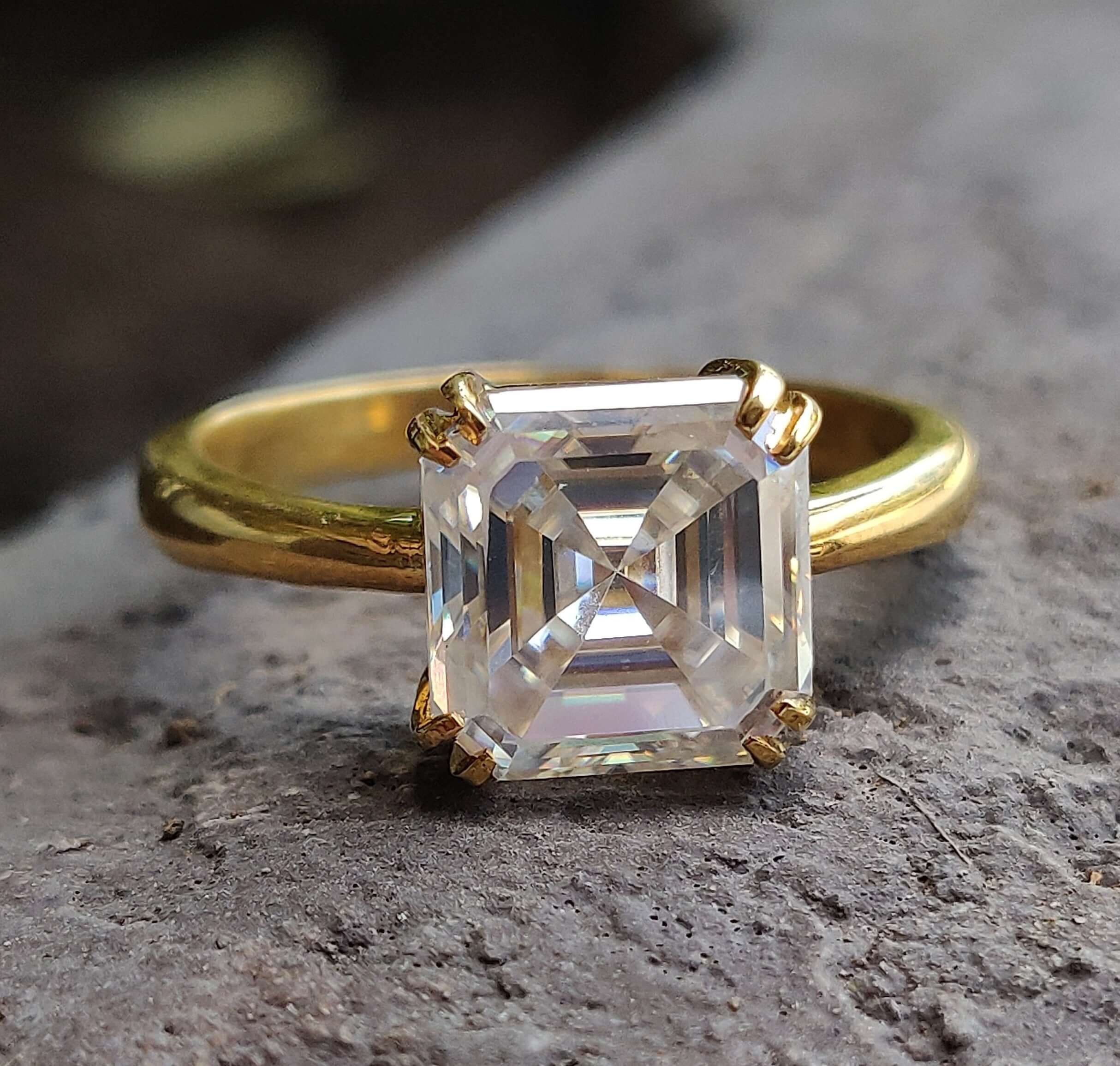 moissanite ring