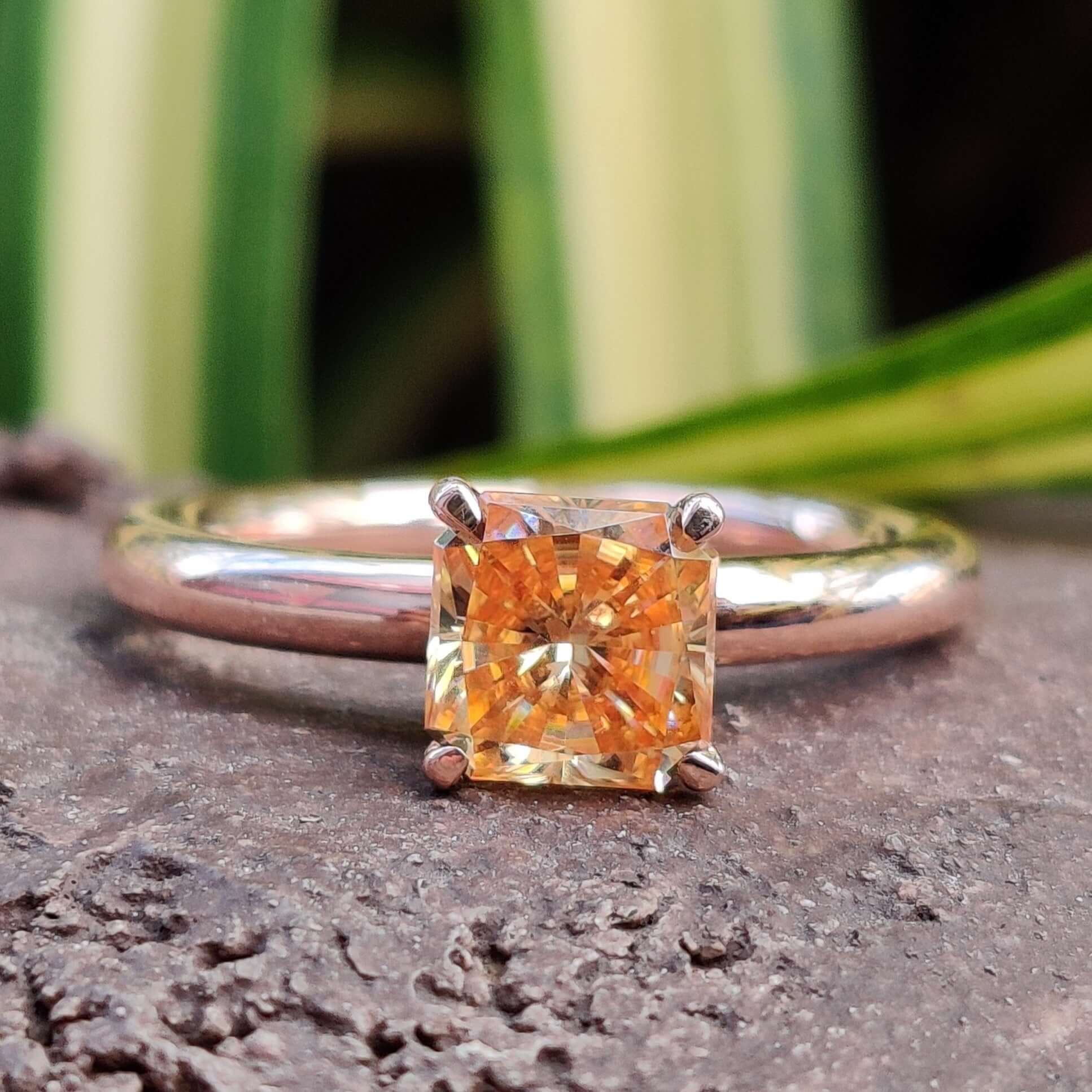 radiant moissanite ring