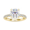 Round brilliant cut diamond ring with stunning sparkle and elegance.

