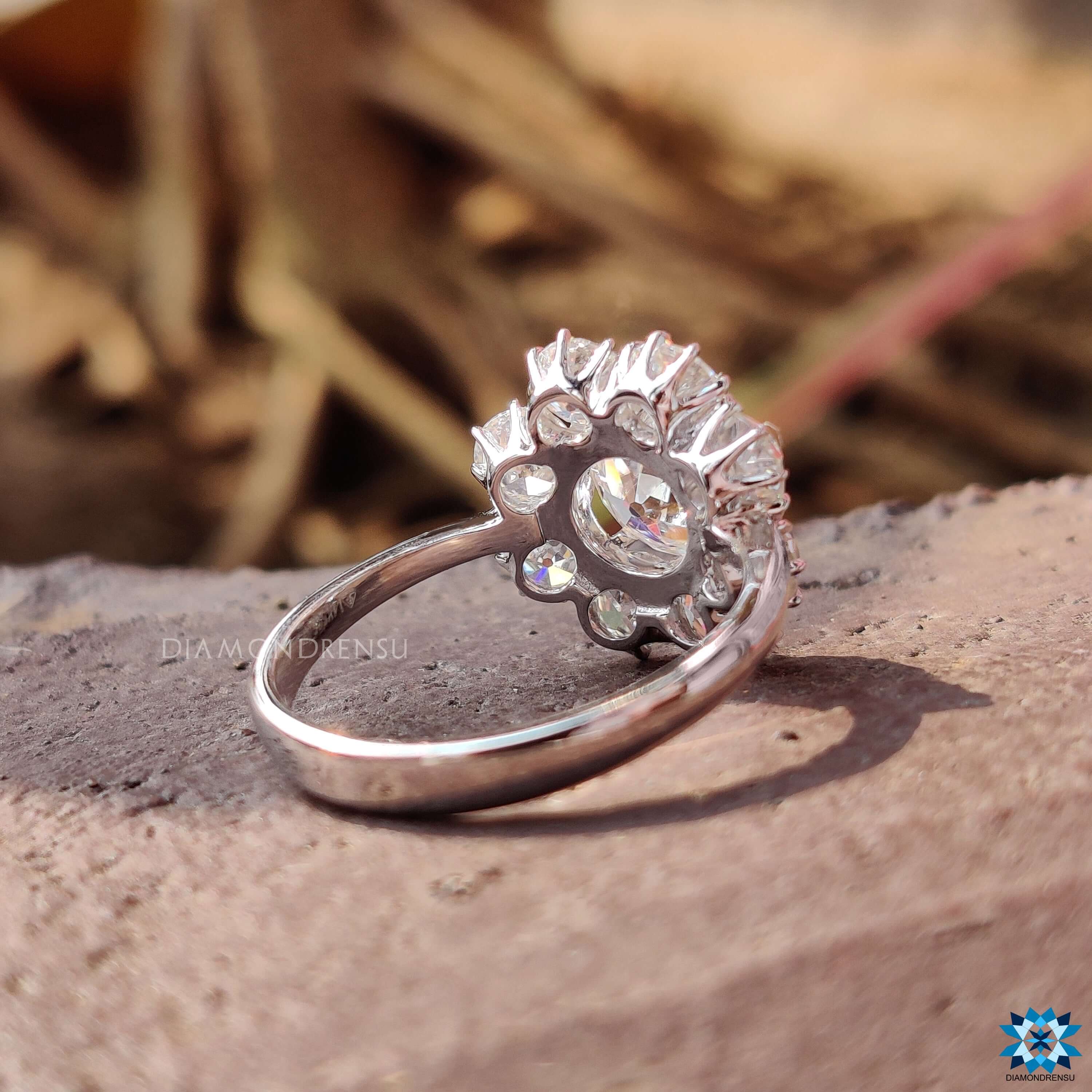 moissanite halo engagement rings - diamondrensu