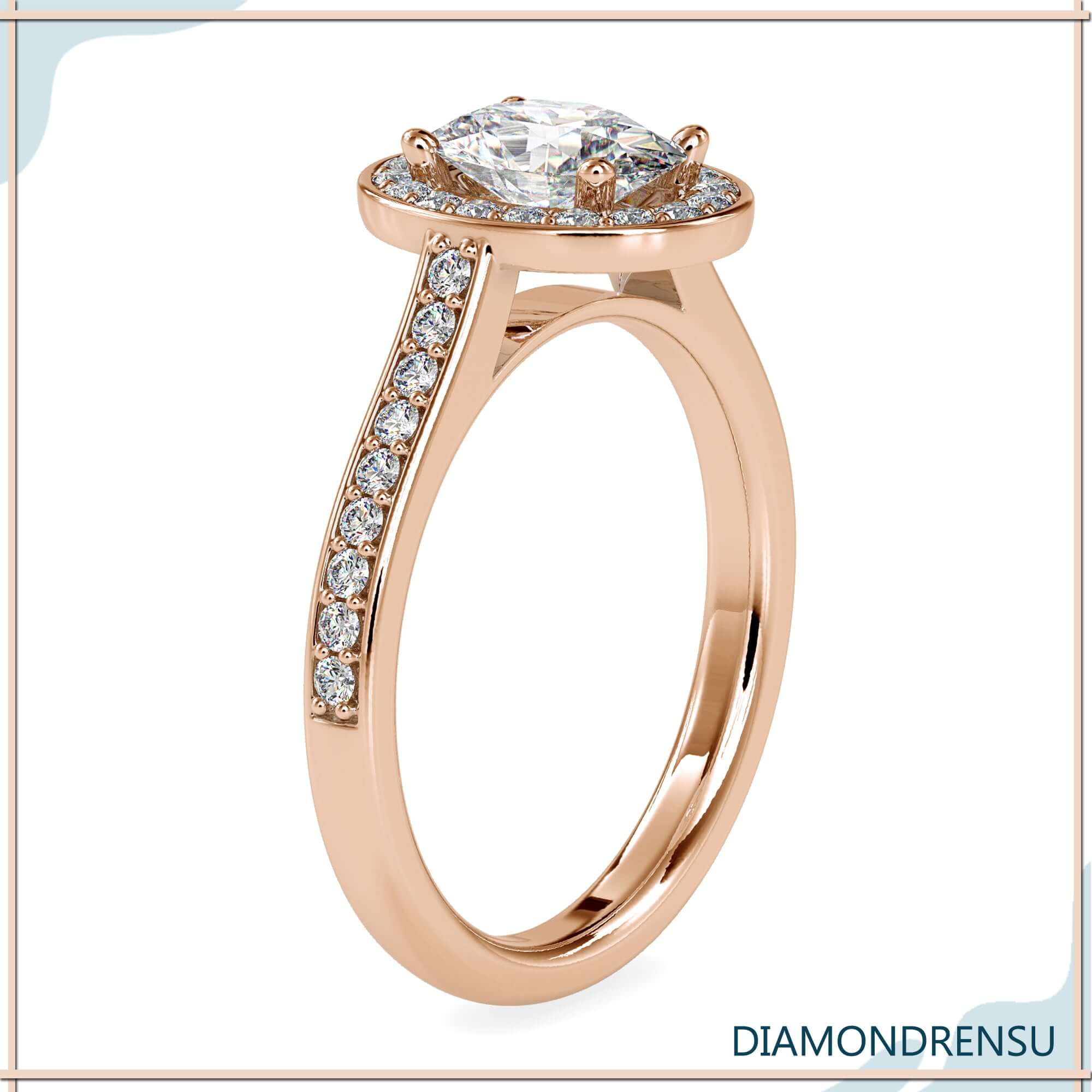 moissanite halo engagement rings - diamondrensu