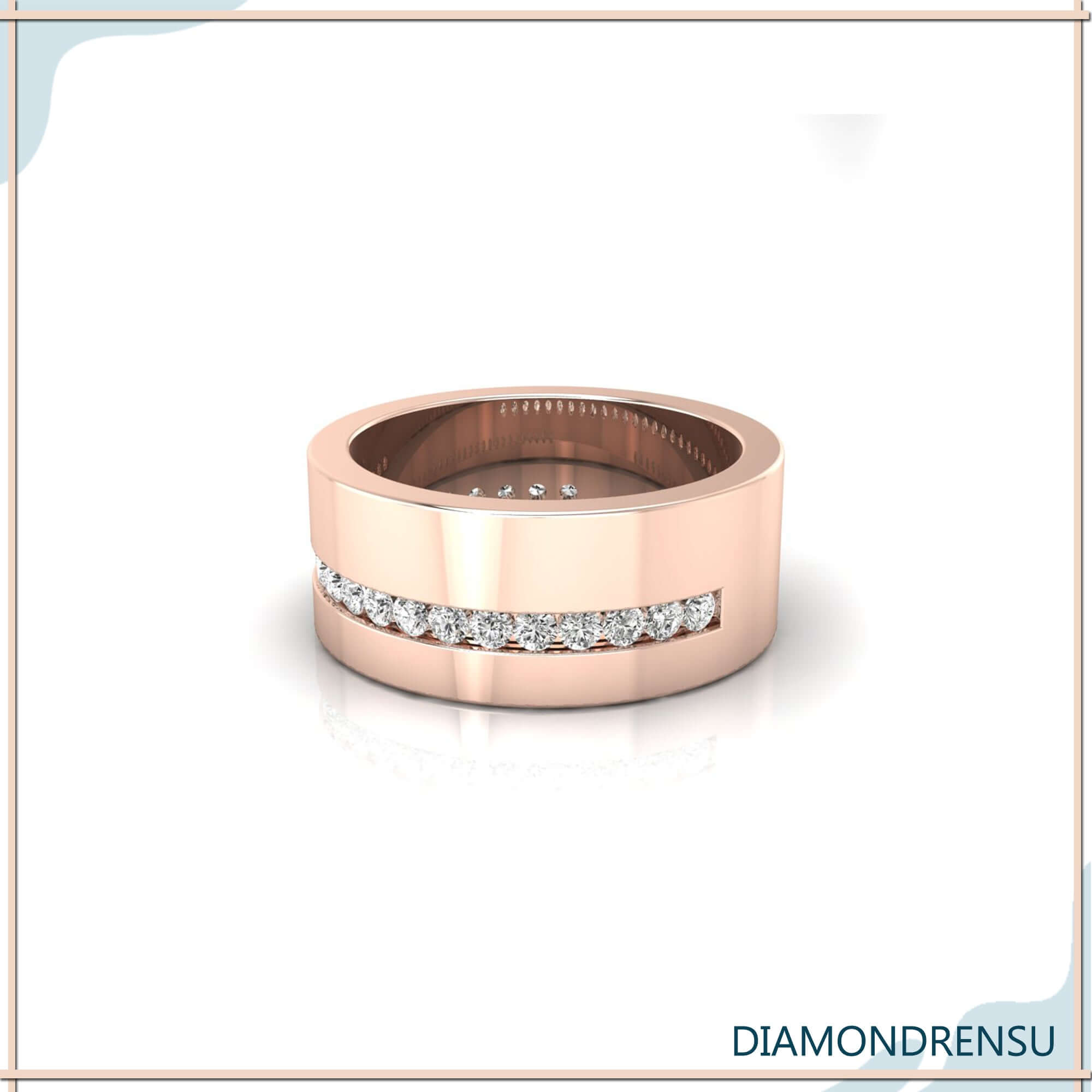 unique mens wedding bands - diamondrensu