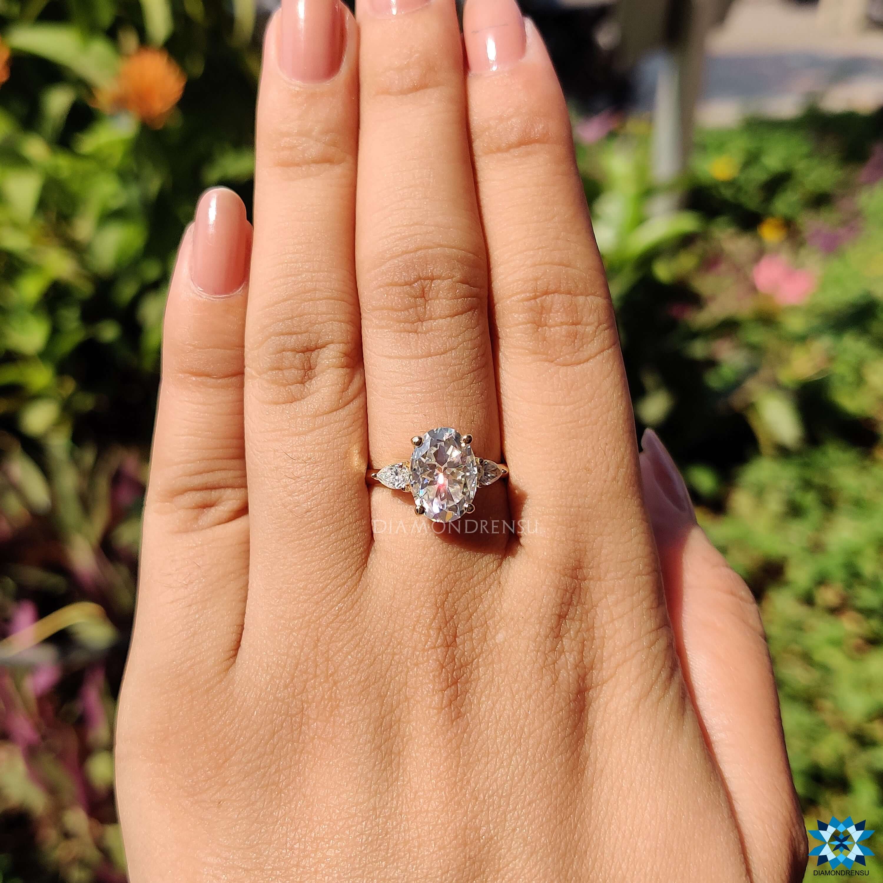 unique moissanite engagement rings - diamondrensu