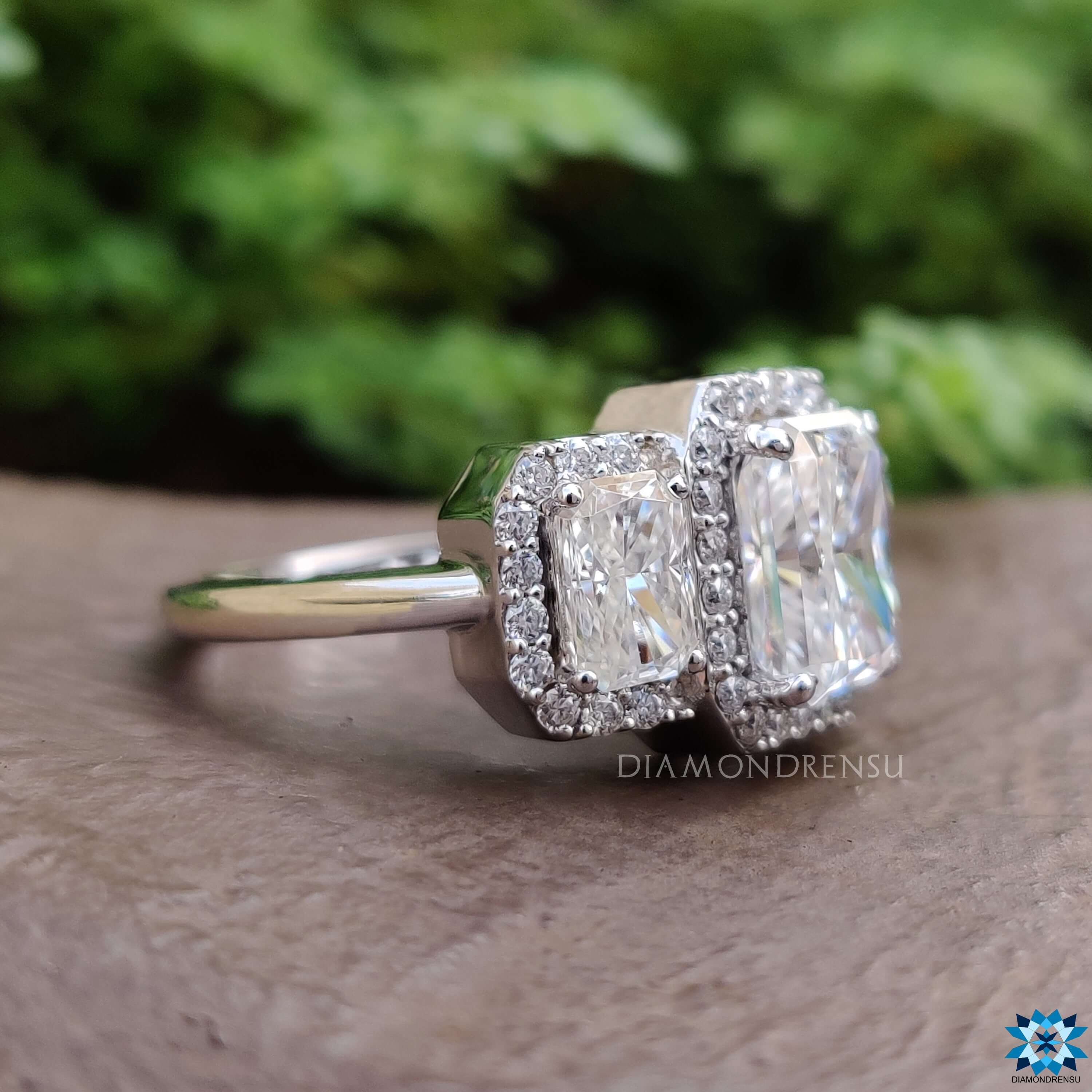 moissanite halo engagement rings - diamondrensu