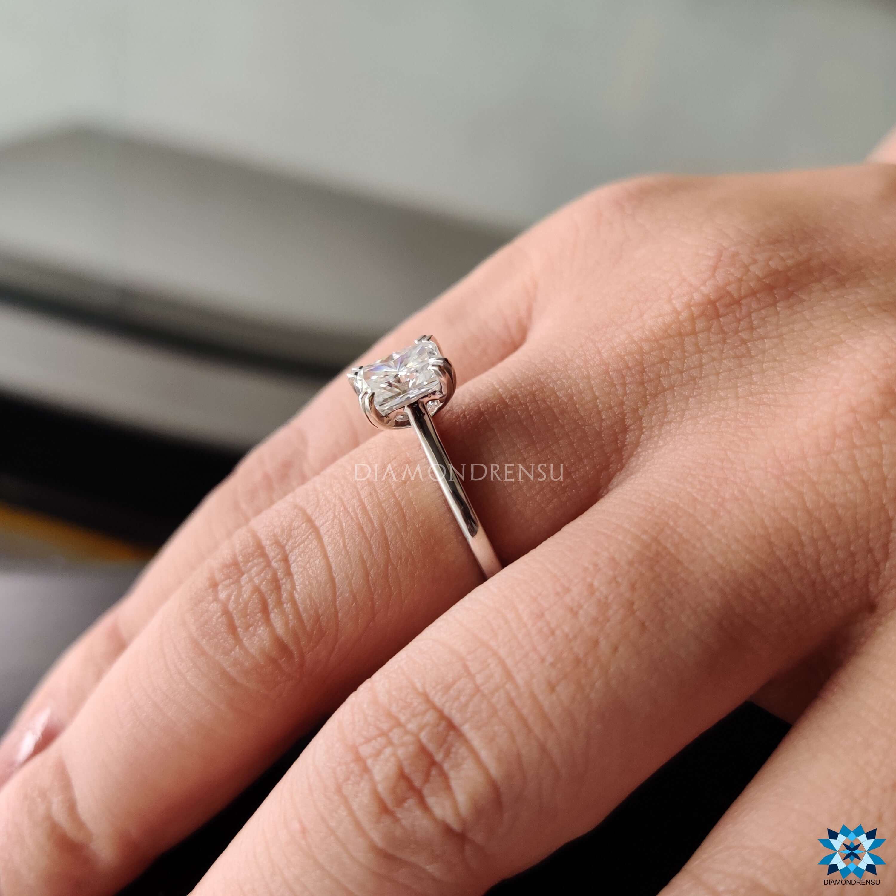 affordable moissanite engagement rings - diamondrensu