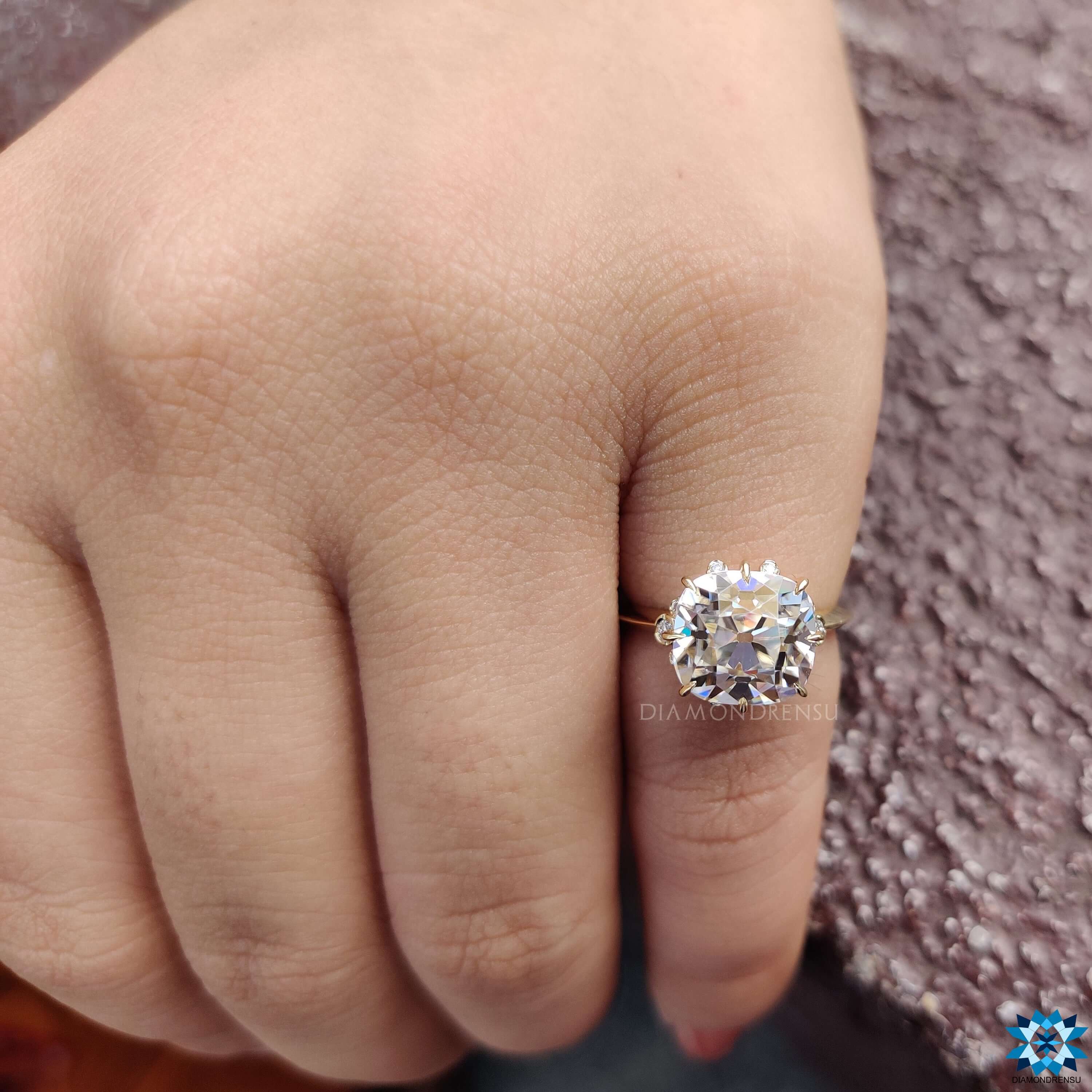 moissanite engagement rings - diamondrensu