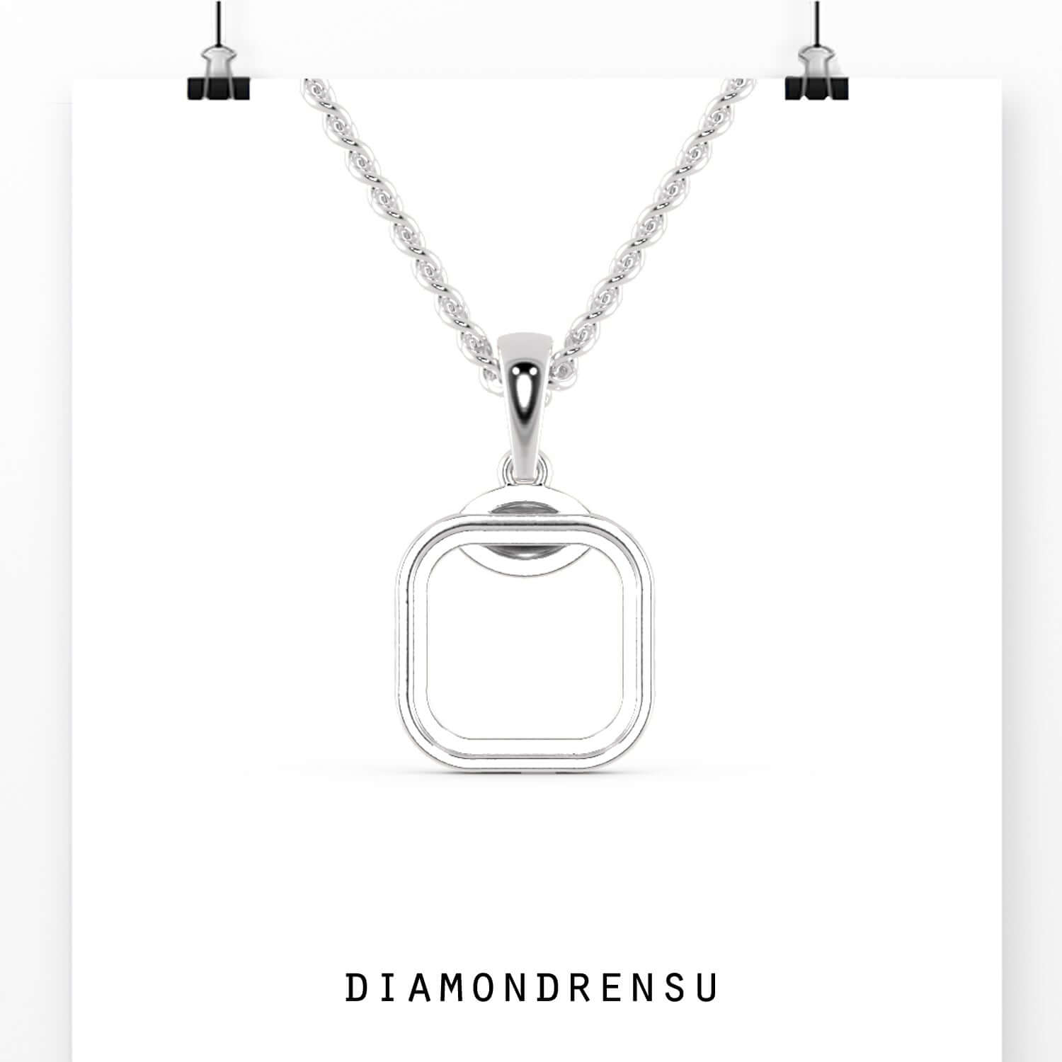 moissanite pendant - diamondrensu