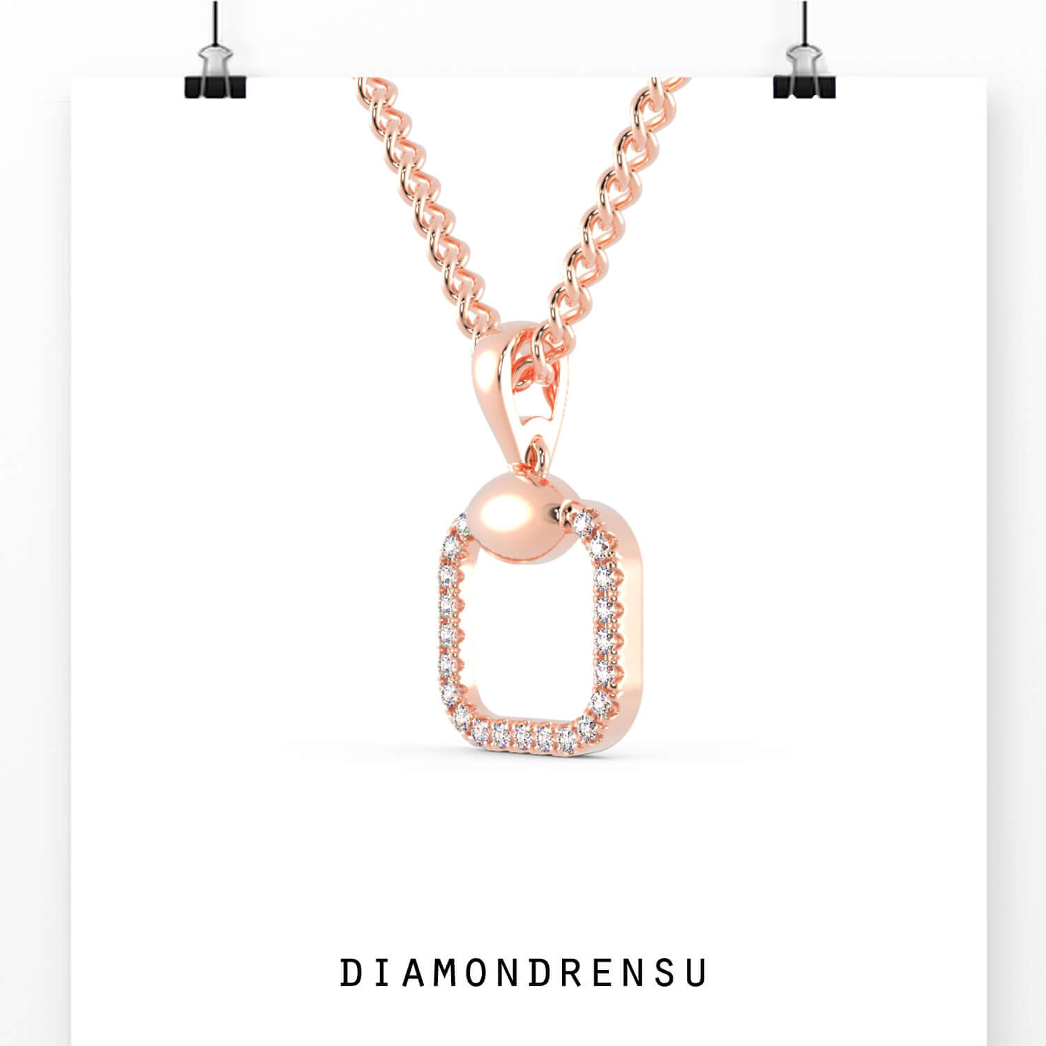 moissanite pendant - diamondrensu