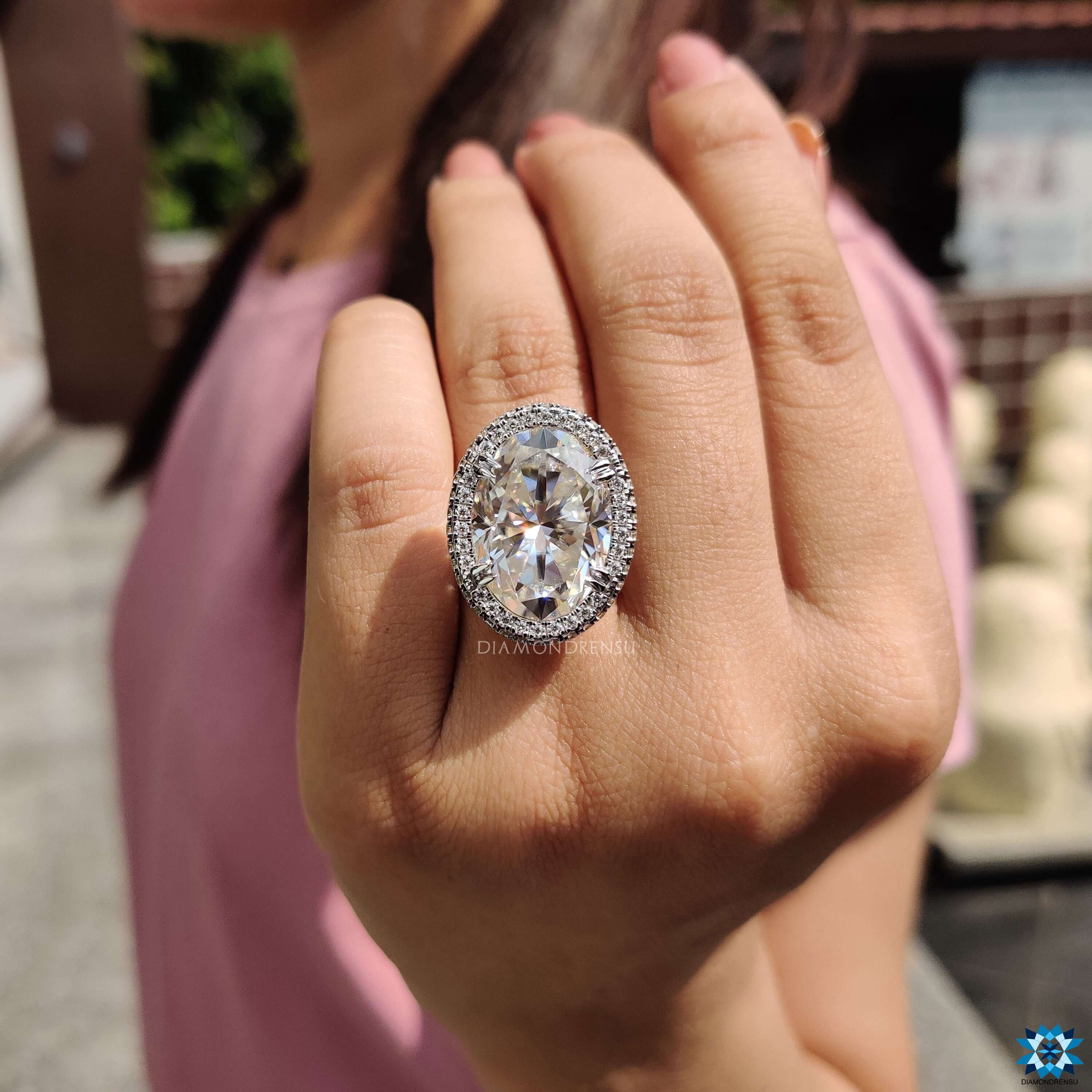 moissanite engagement ring - diamondrensu