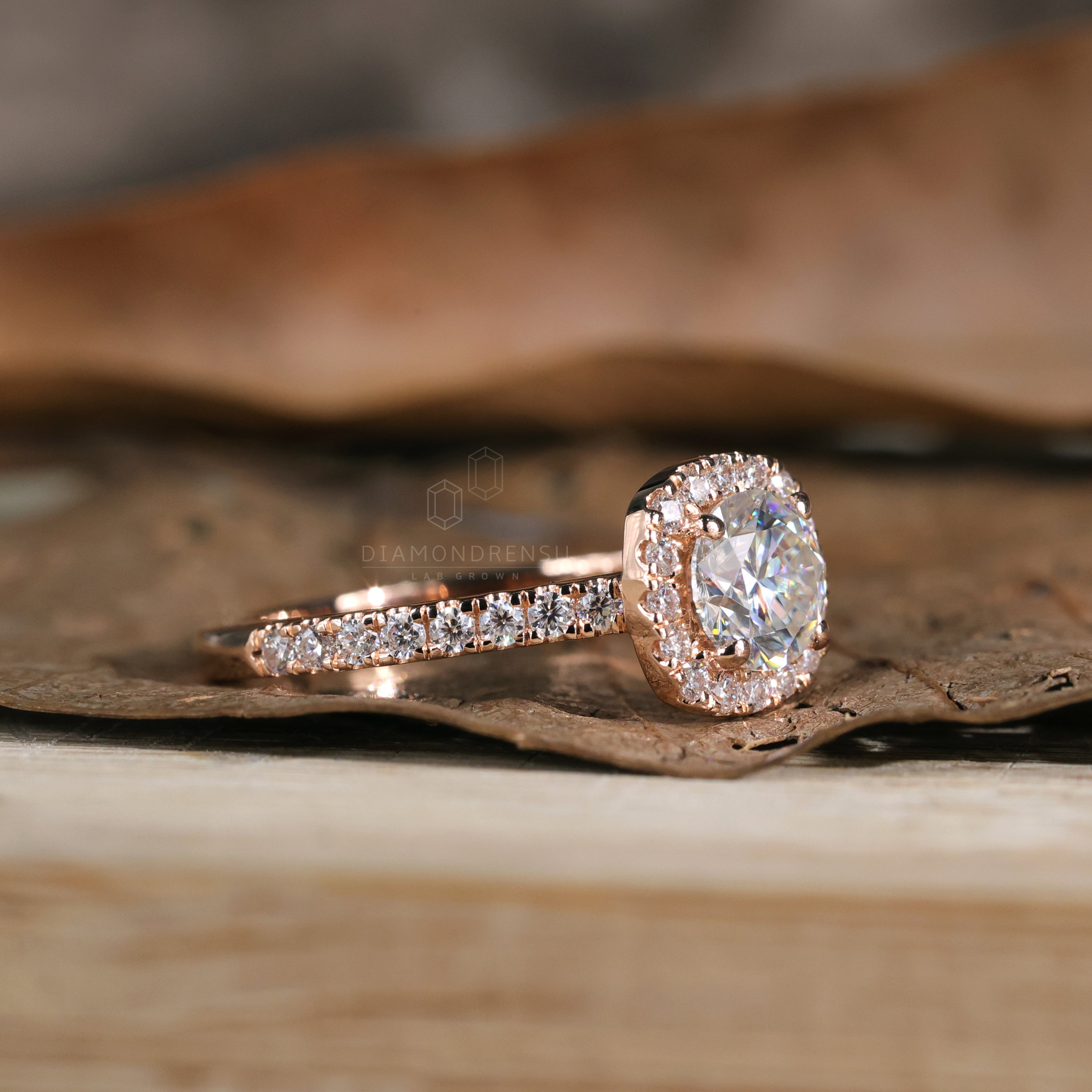 lab created diamond engagement ring - diamondrensu