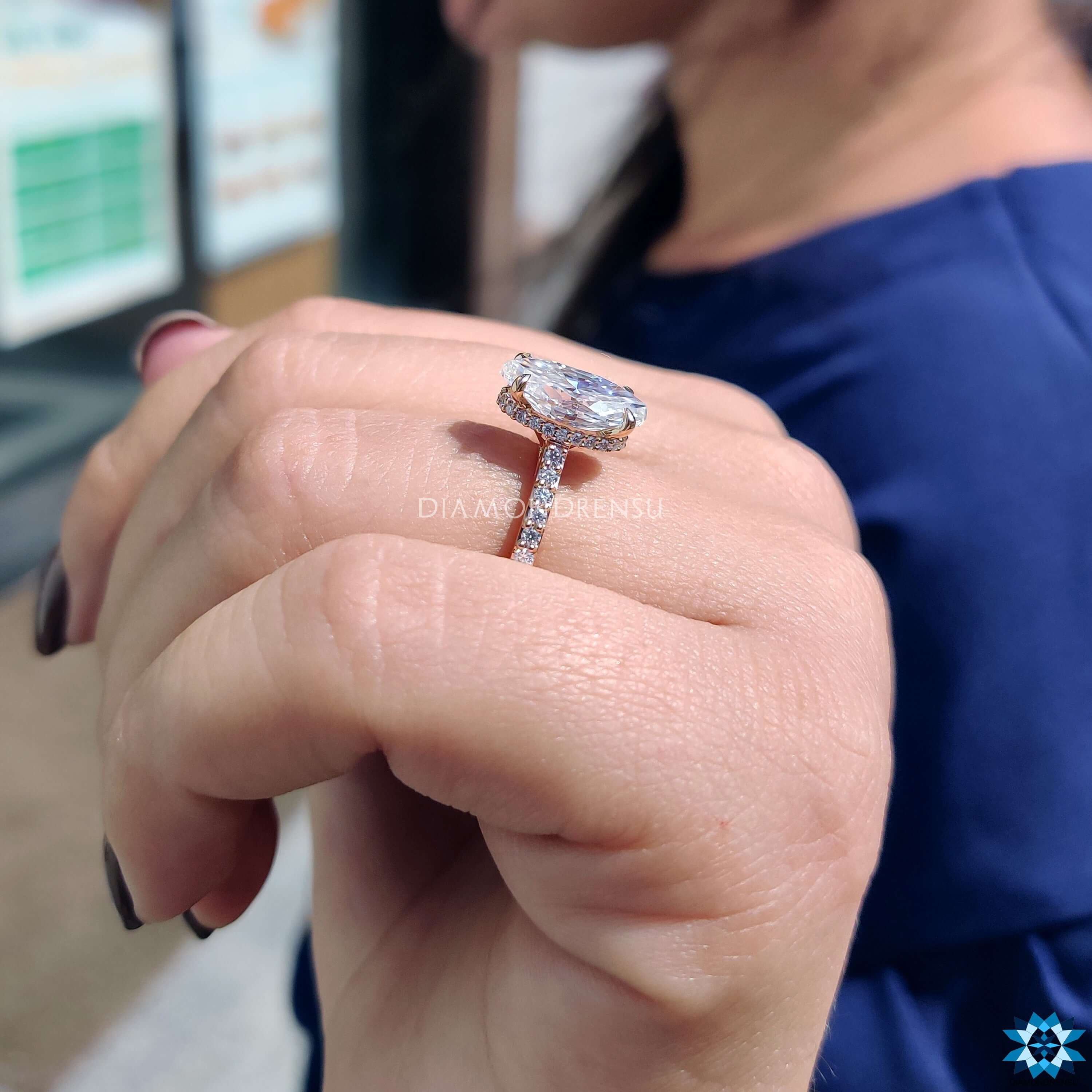 moissanite halo engagement rings - diamondrensu