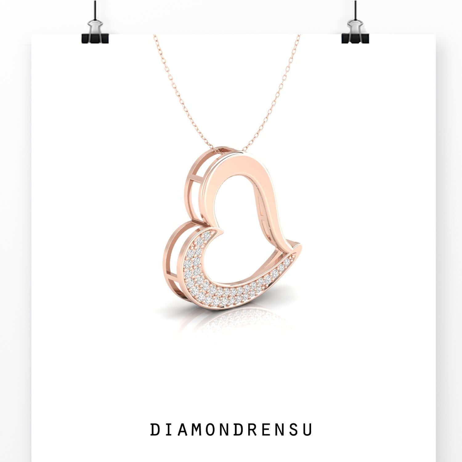 moissanite pendant set - diamondrensu