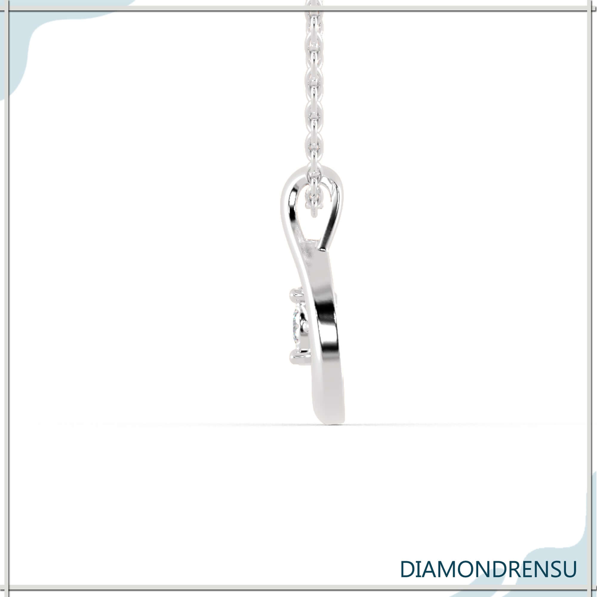 moissanite pendant - diamondrensu