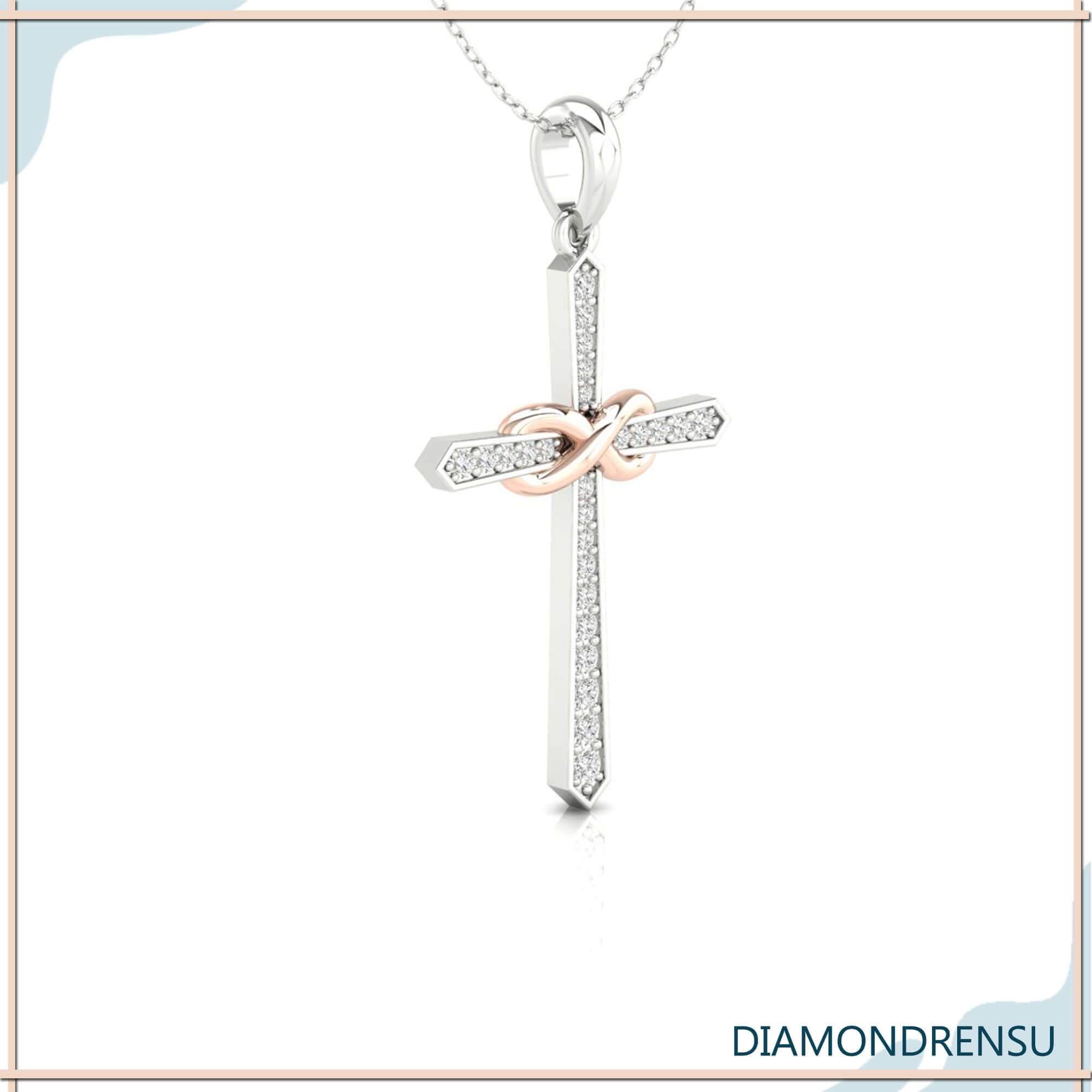 criss cross pendant - diamondrensu