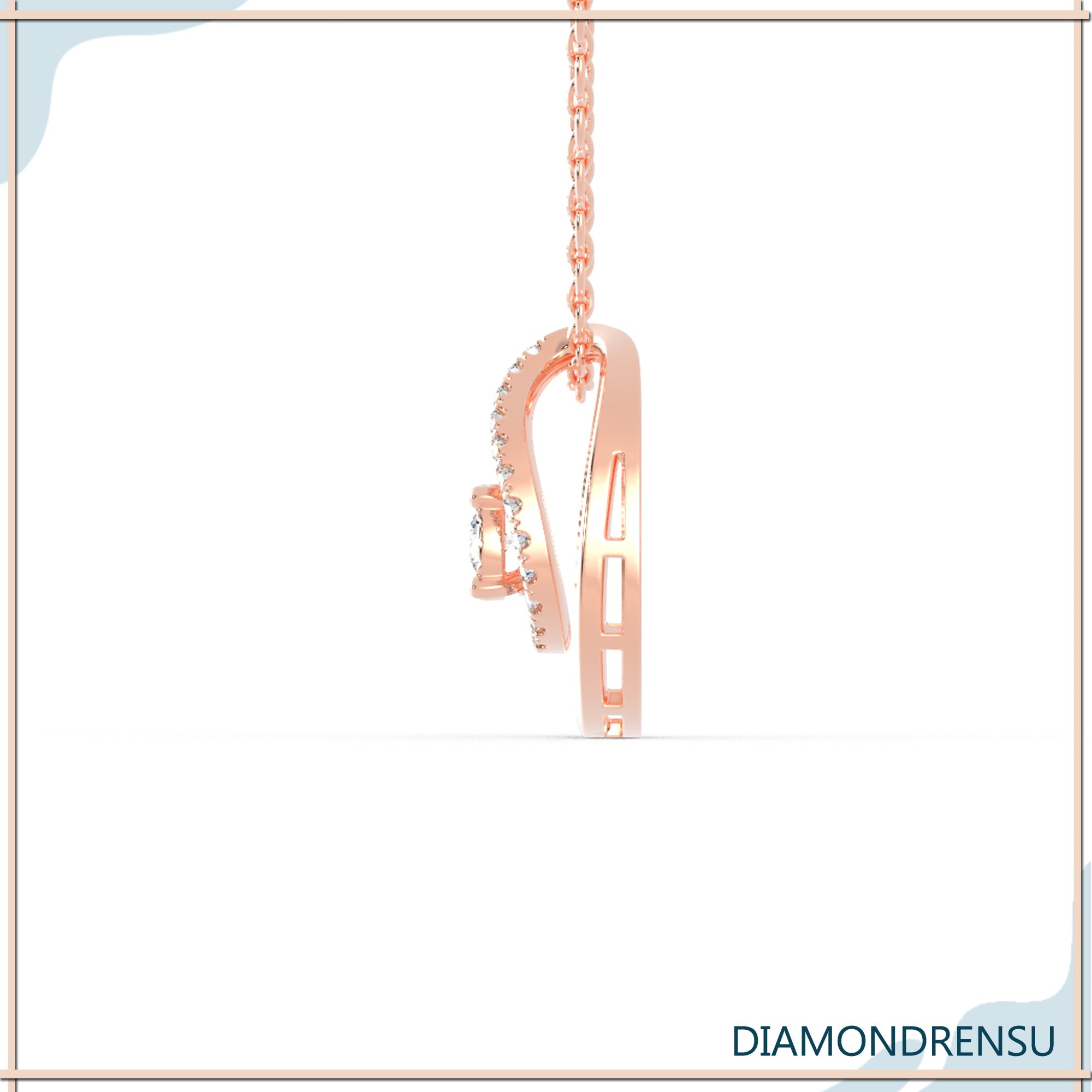 round cut pendant - diamondrensu