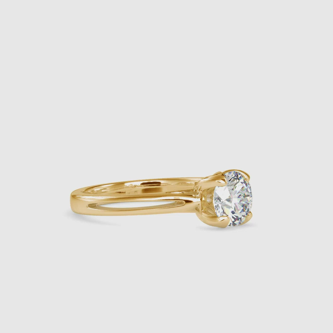 Petal Setting Engagement Ring