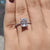 No Windmill Emerald Cut Colorless Moissanite Engagement Ring