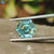 2.79 CT Hexagon Cut Cyan Blue Loose Moissanite for Engagement Ring