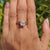 2.18 CT Cushion Cut Cathedral Set Moissanite Solitaire Ring