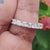 1.77 TCW Cushion Brilliant Cut Moissanite Eternity Wedding Band